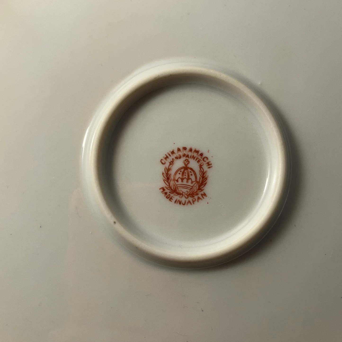 Antique Chikaramachi Hand-Painted Landscape Cake Plate