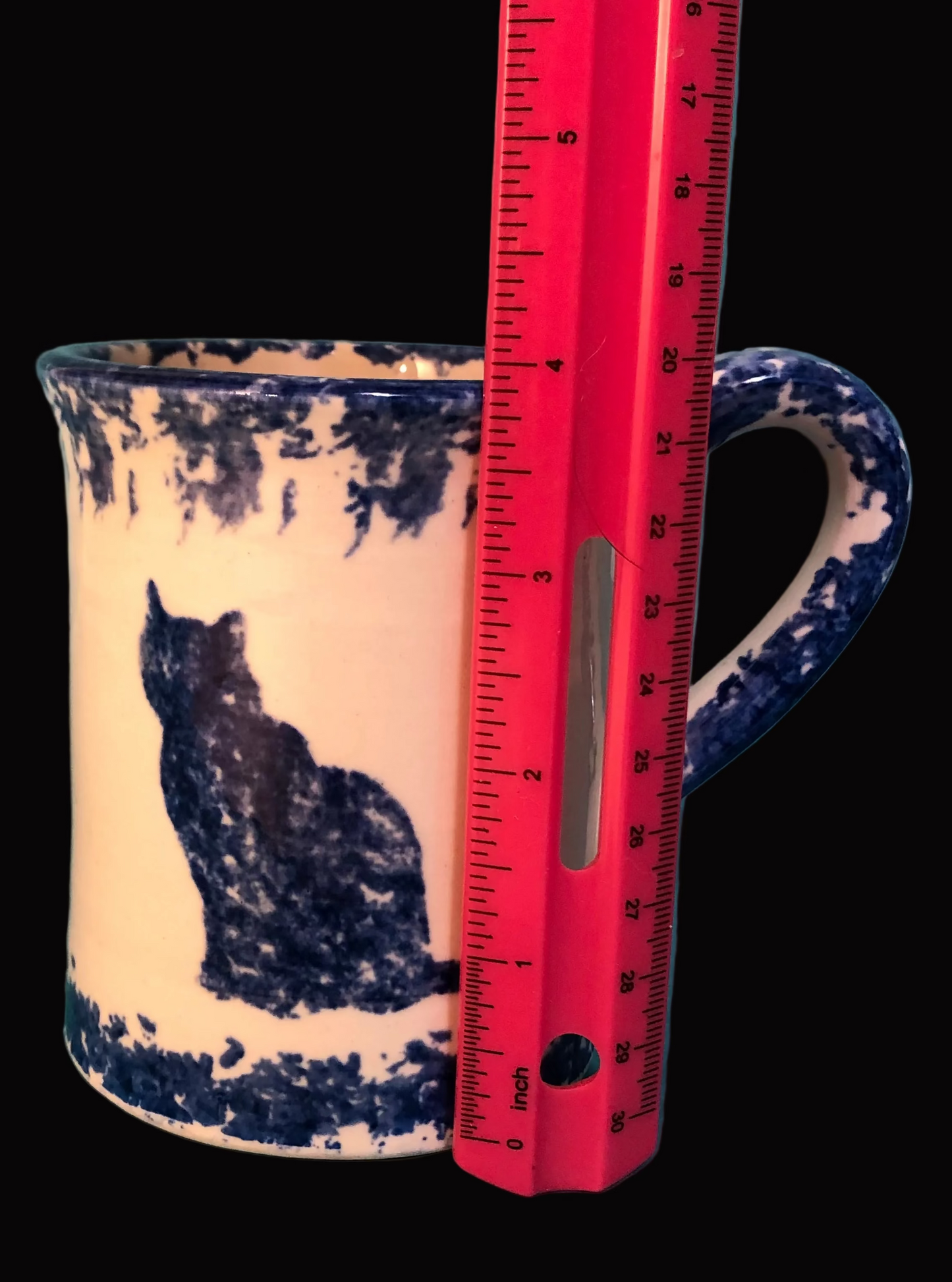Vintage Pottery Cat Mug