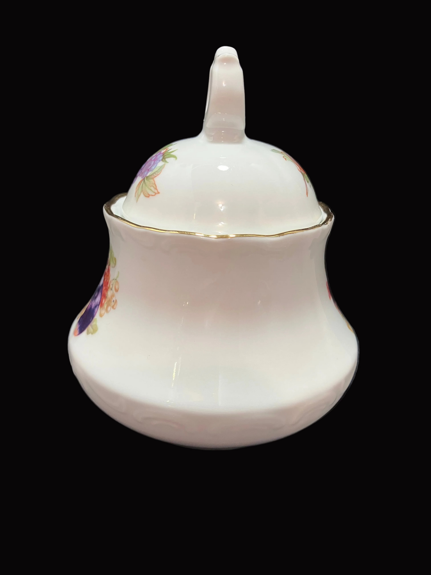 Vintage Schumann Arzberg Bavaria Sugar Bowl with Lid – Fruit Design
