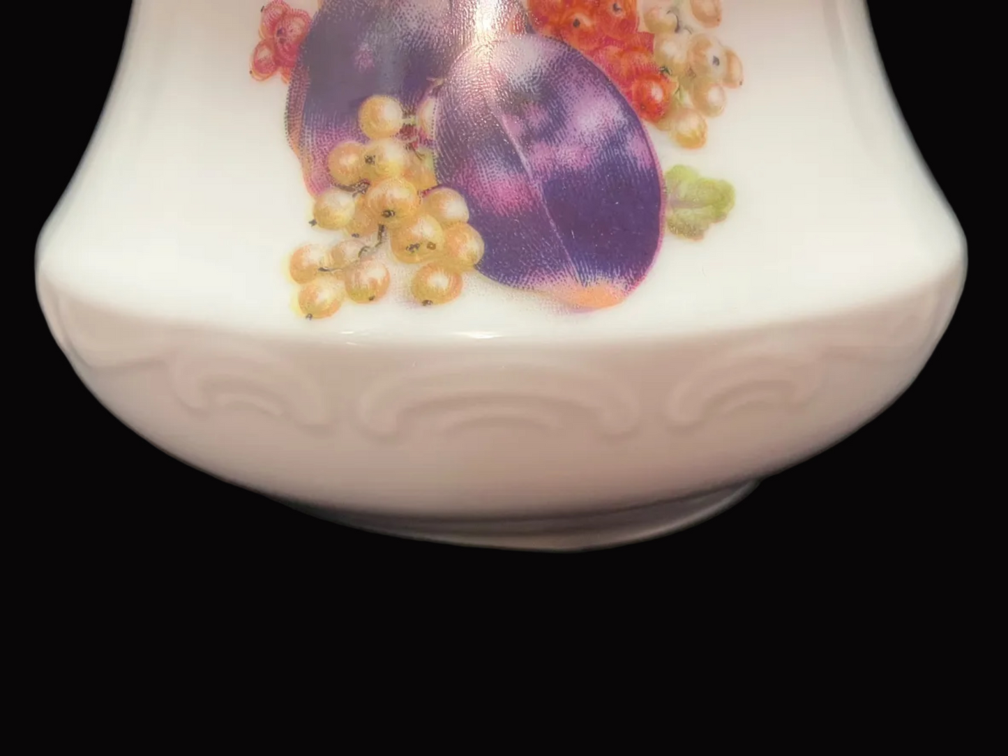 Vintage Schumann Arzberg Bavaria Sugar Bowl with Lid – Fruit Design