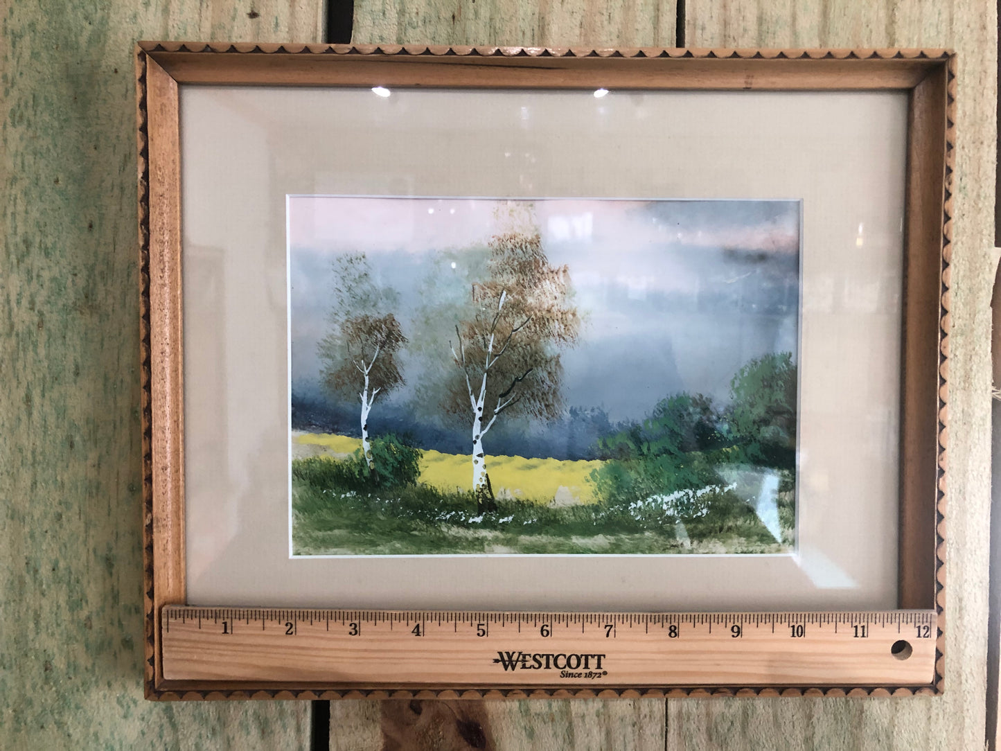 Stormy Landscape Painting Signed by Aronigie