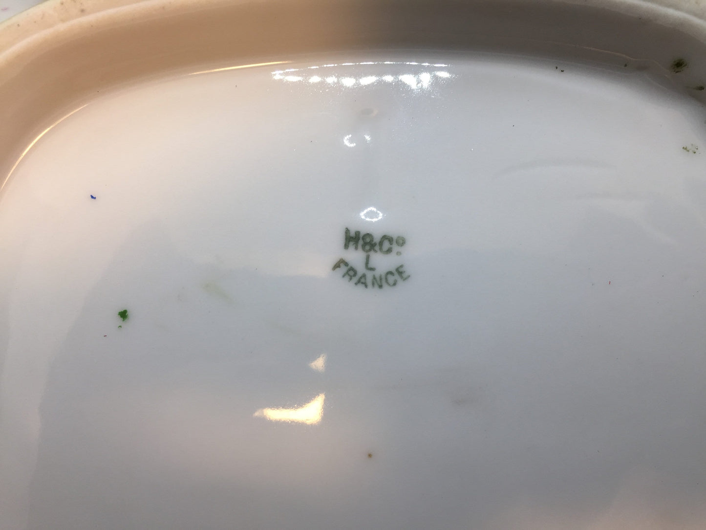 Limoges Bowl by Haviland Hand Painted Back stamp