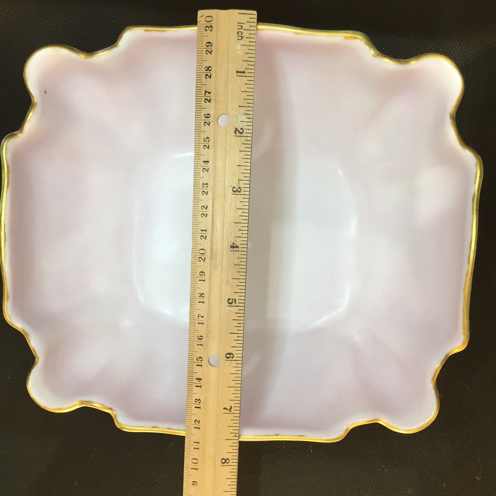 Limoges Bowl by Haviland Hand Painted  Purple Flowers Width