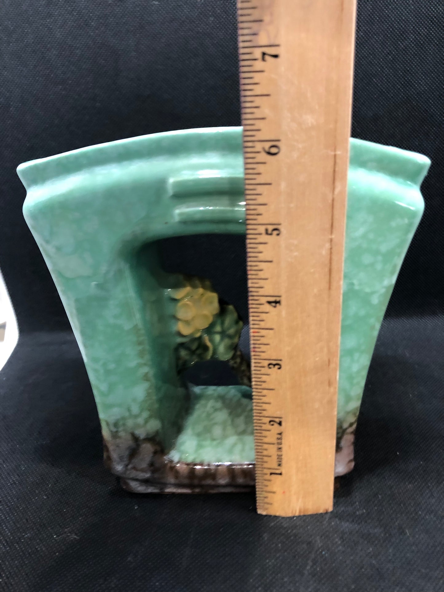 MCM Roseville Artwood Planter Height