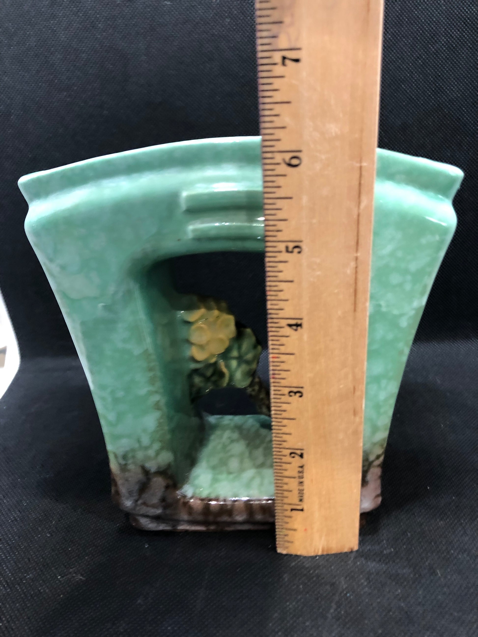 MCM Roseville Artwood Planter Height