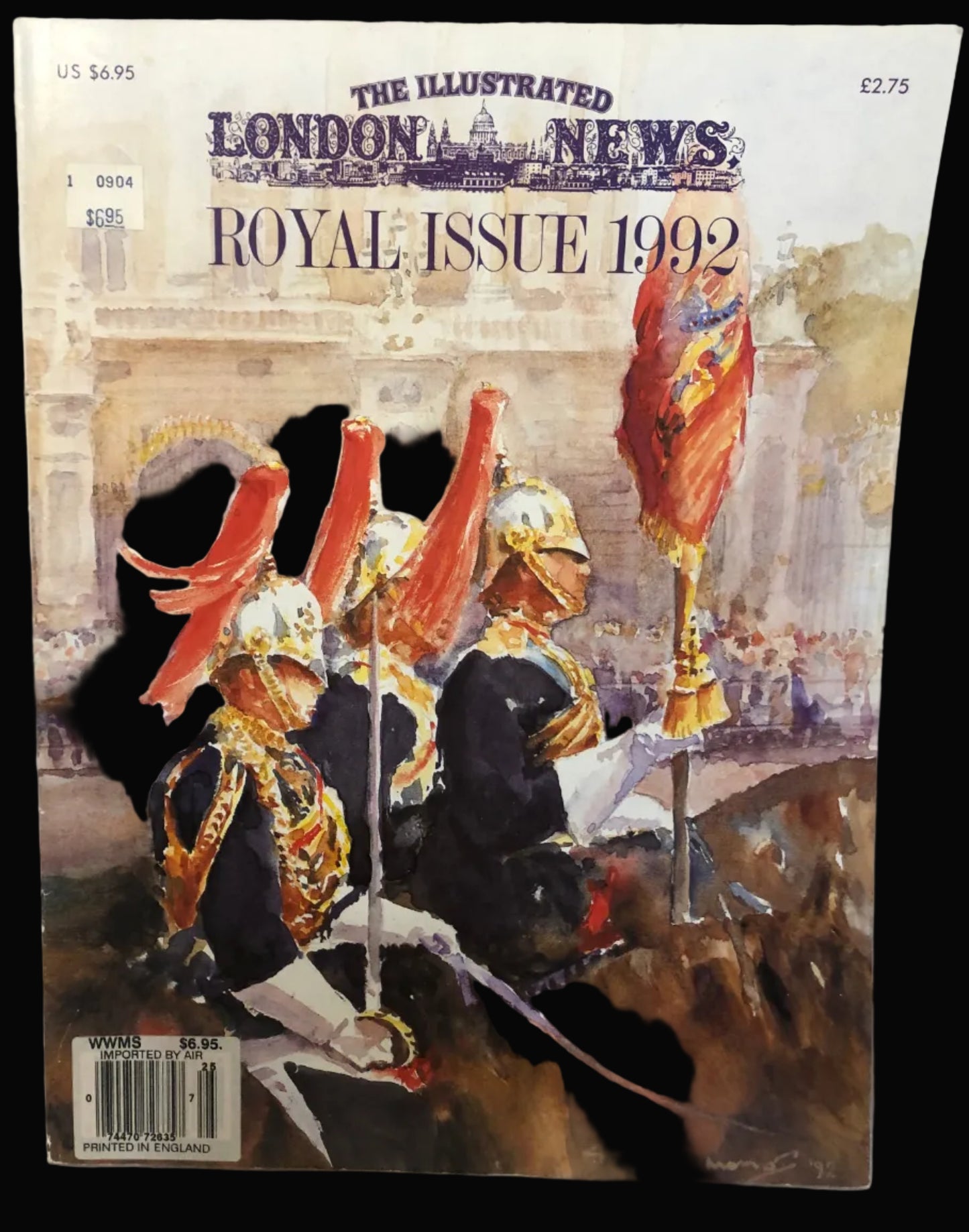 Magazine cover featuring a royal event with 'The Illustrated London News' branding