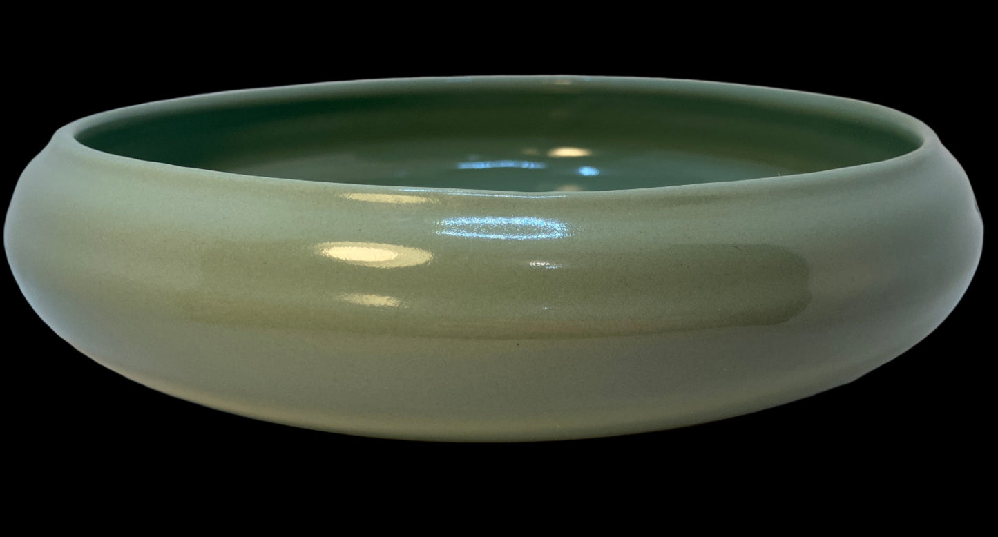 Mid Century Modern Teal Bowl by Abingdon Pottery 