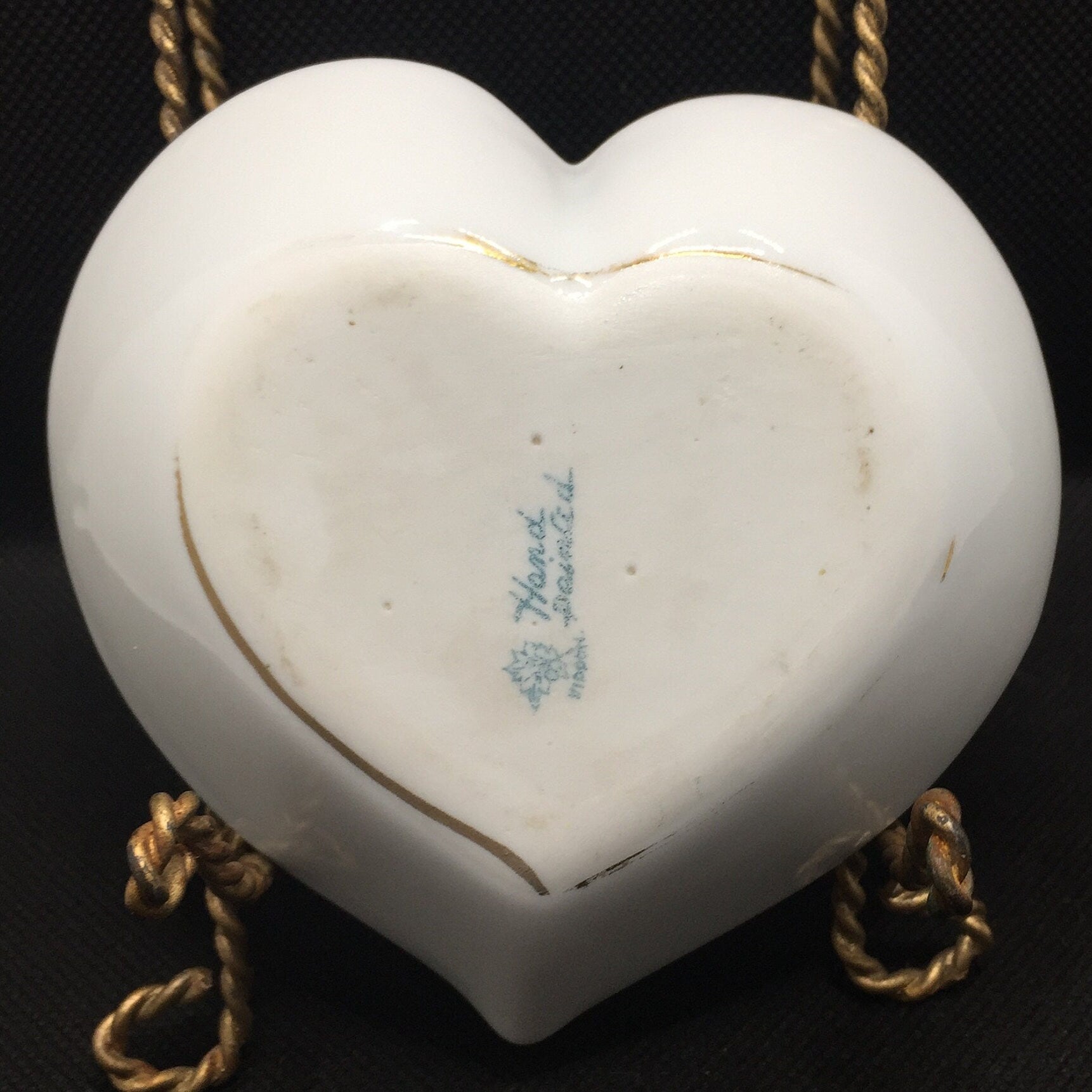 Nippon Trinket Dish Heart Shaped Bottom