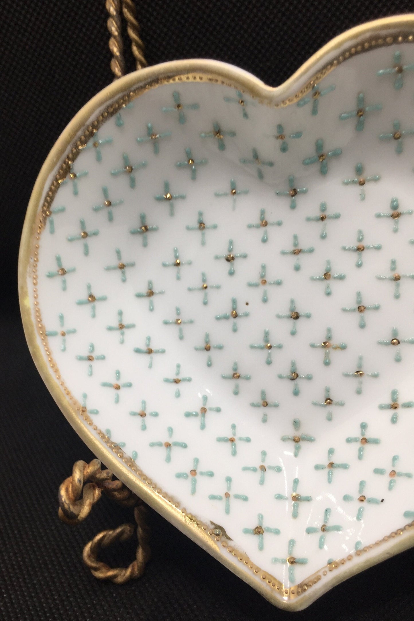 Nippon Trinket Dish Heart Shaped Design