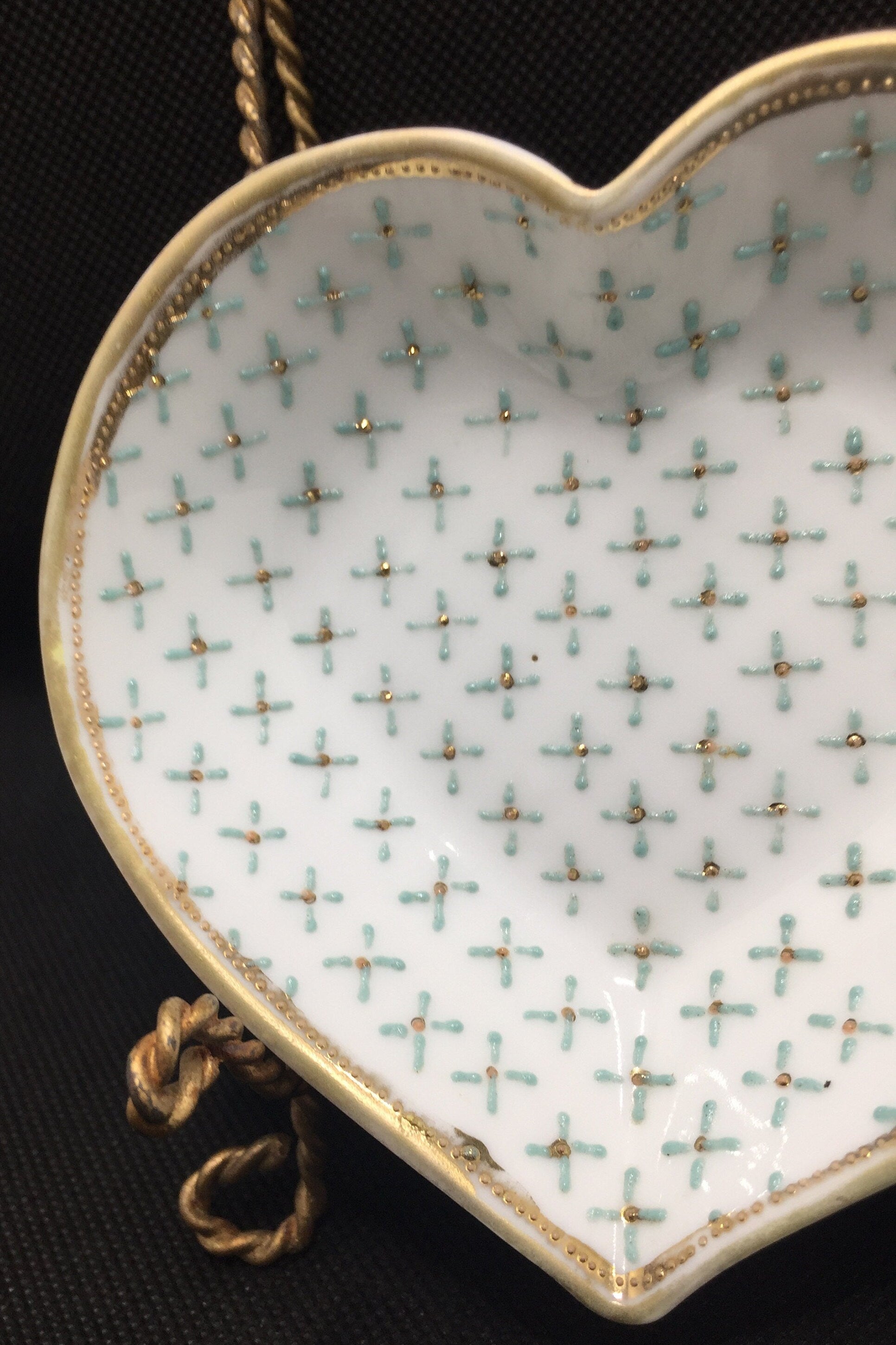 Nippon Trinket Dish Heart Shaped Design