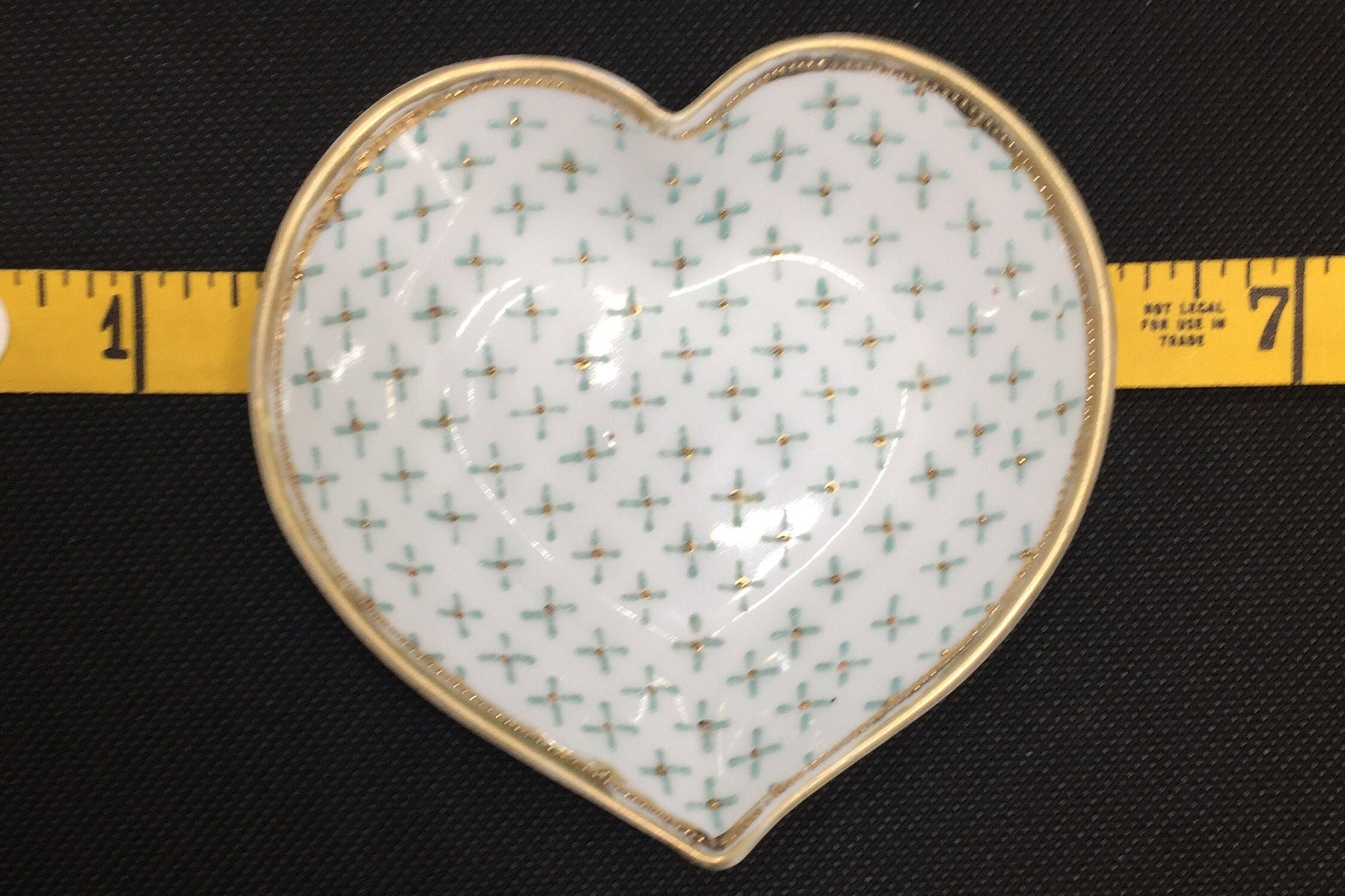 Nippon Trinket Dish Heart Shaped Width