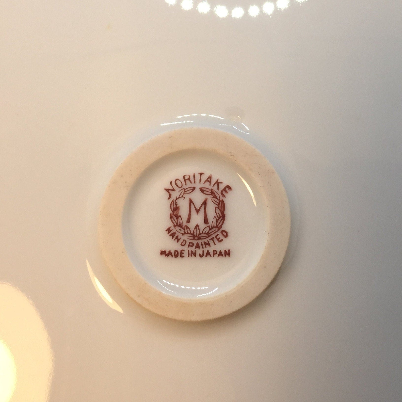 Noritake Cake Plate Back stamp 