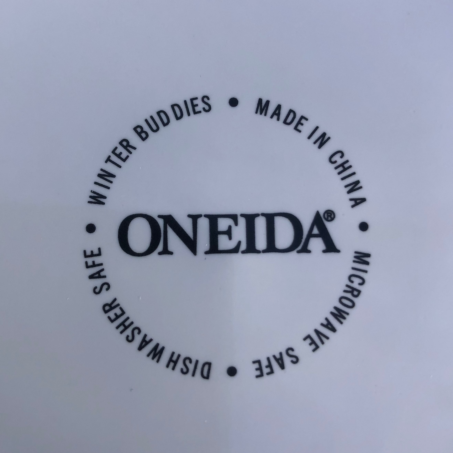 Oneida logo with safety and origin information. 