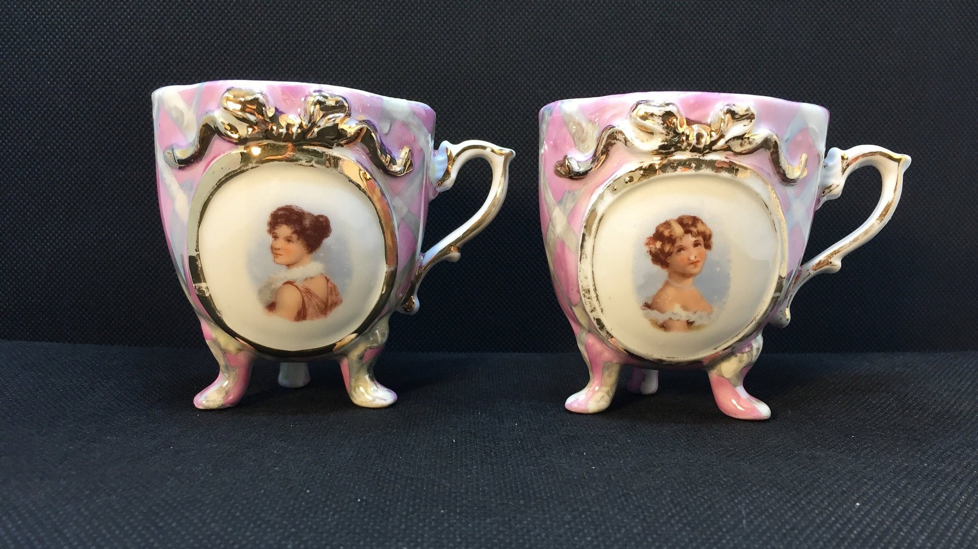 Opalescent Teacups Made in Germany