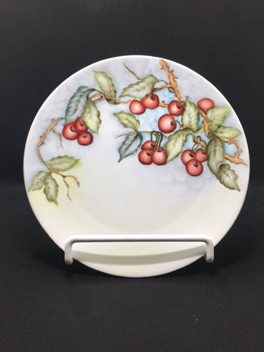 Hand painted Schumann of Germany Cherry Plate