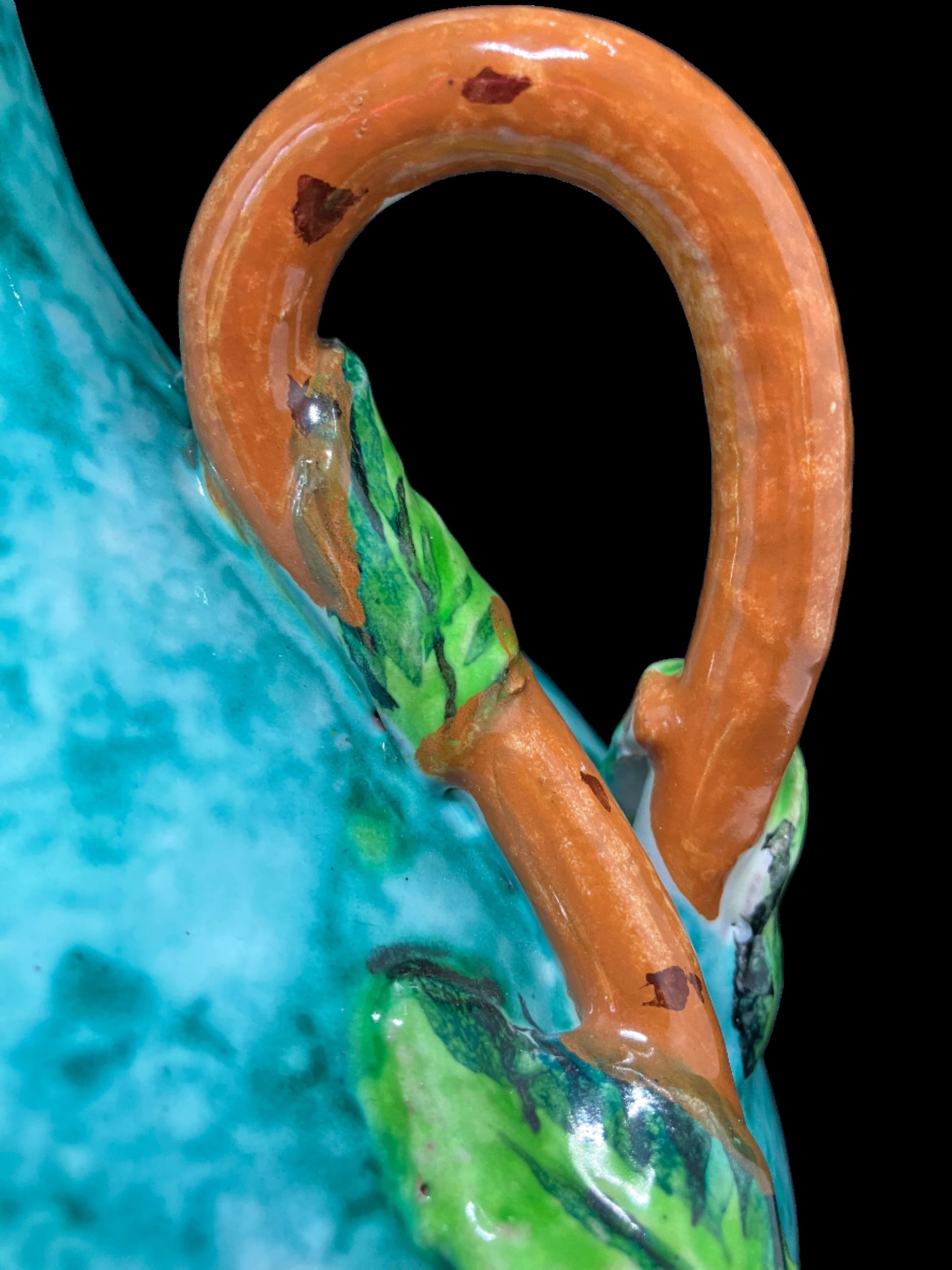 Porcelain Vase with Handle Close Up 2