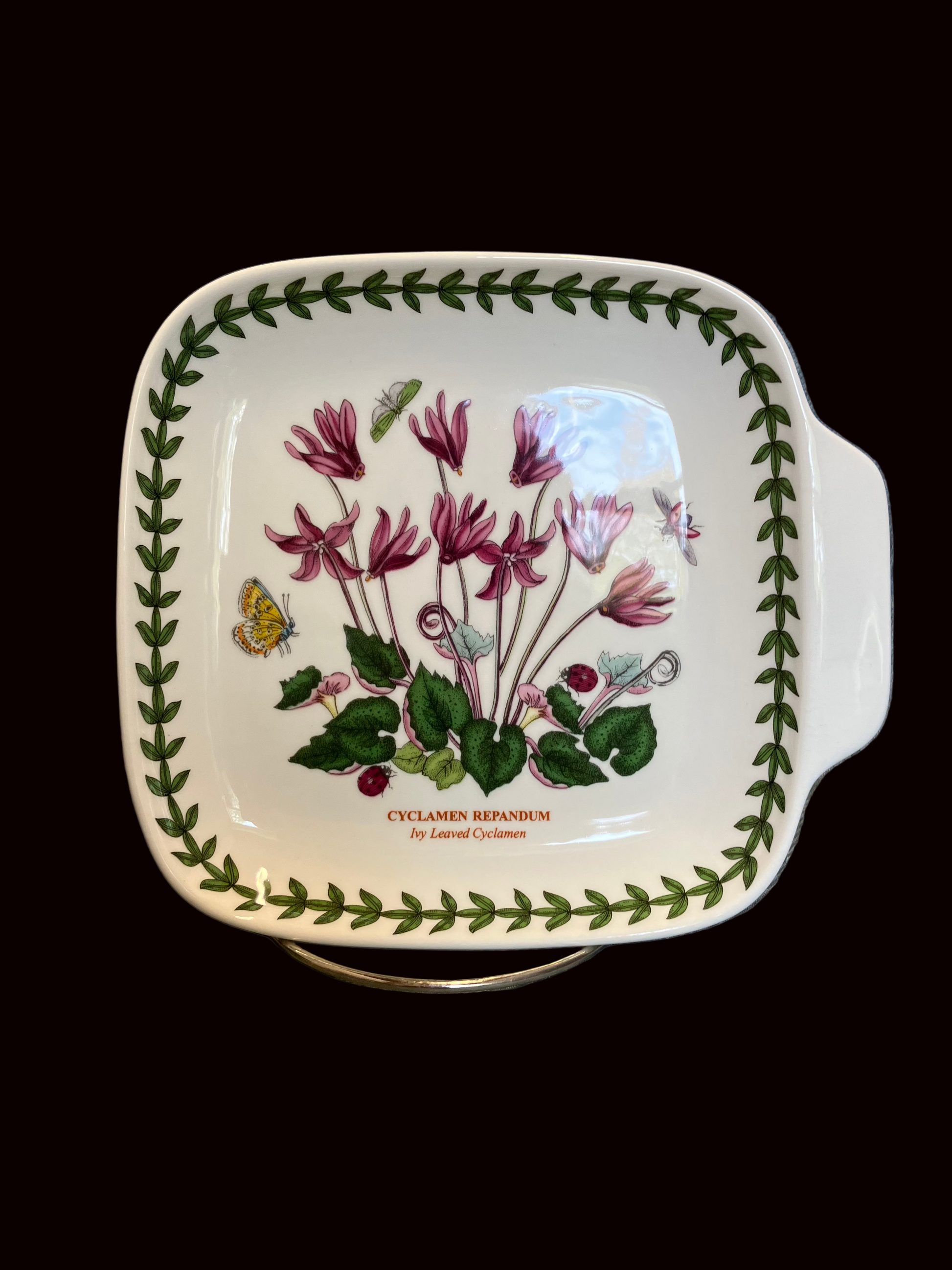 Portmeirion Botanic Garden cyclamen canapé plate