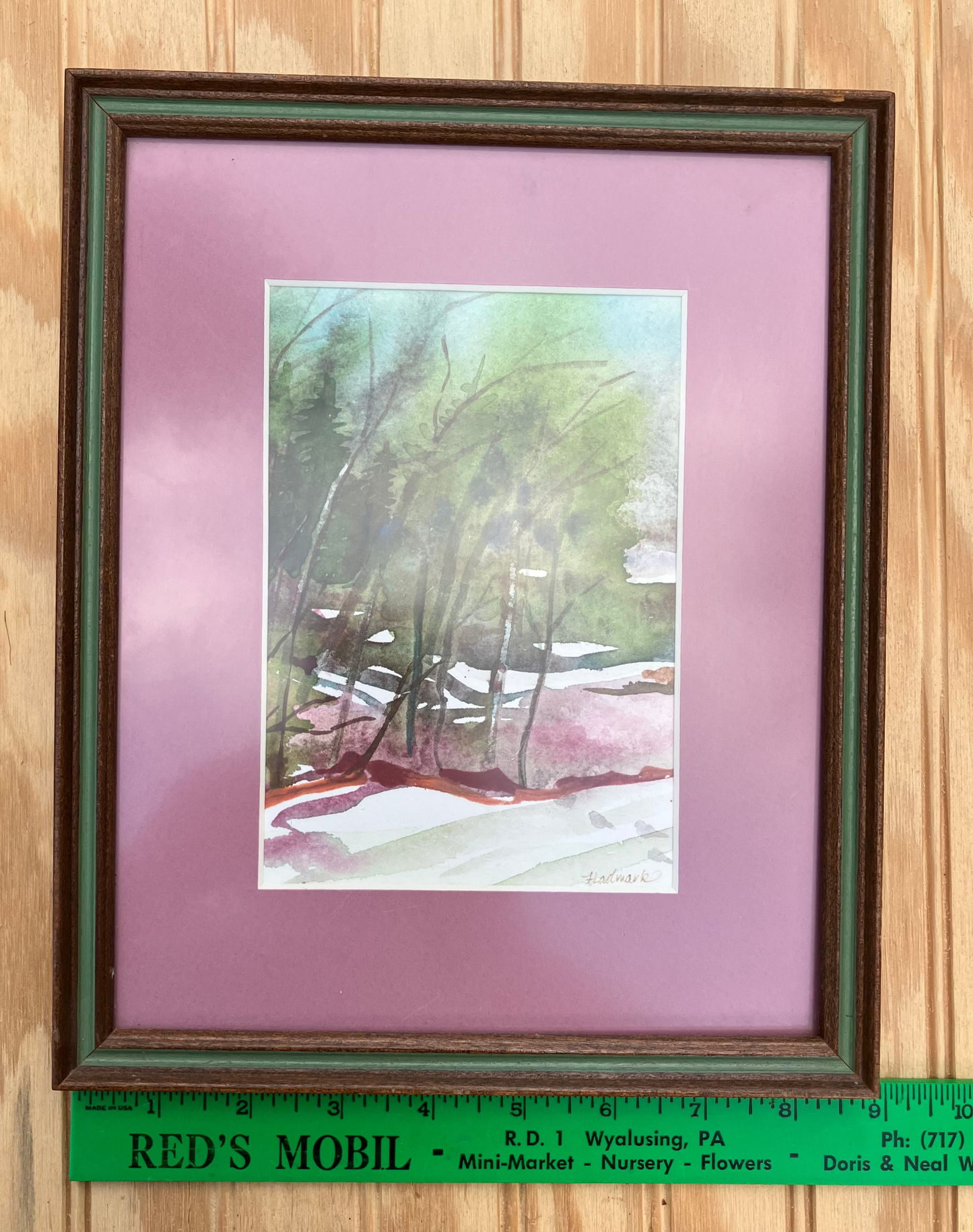 Small landscape painting 9 in x 11 in