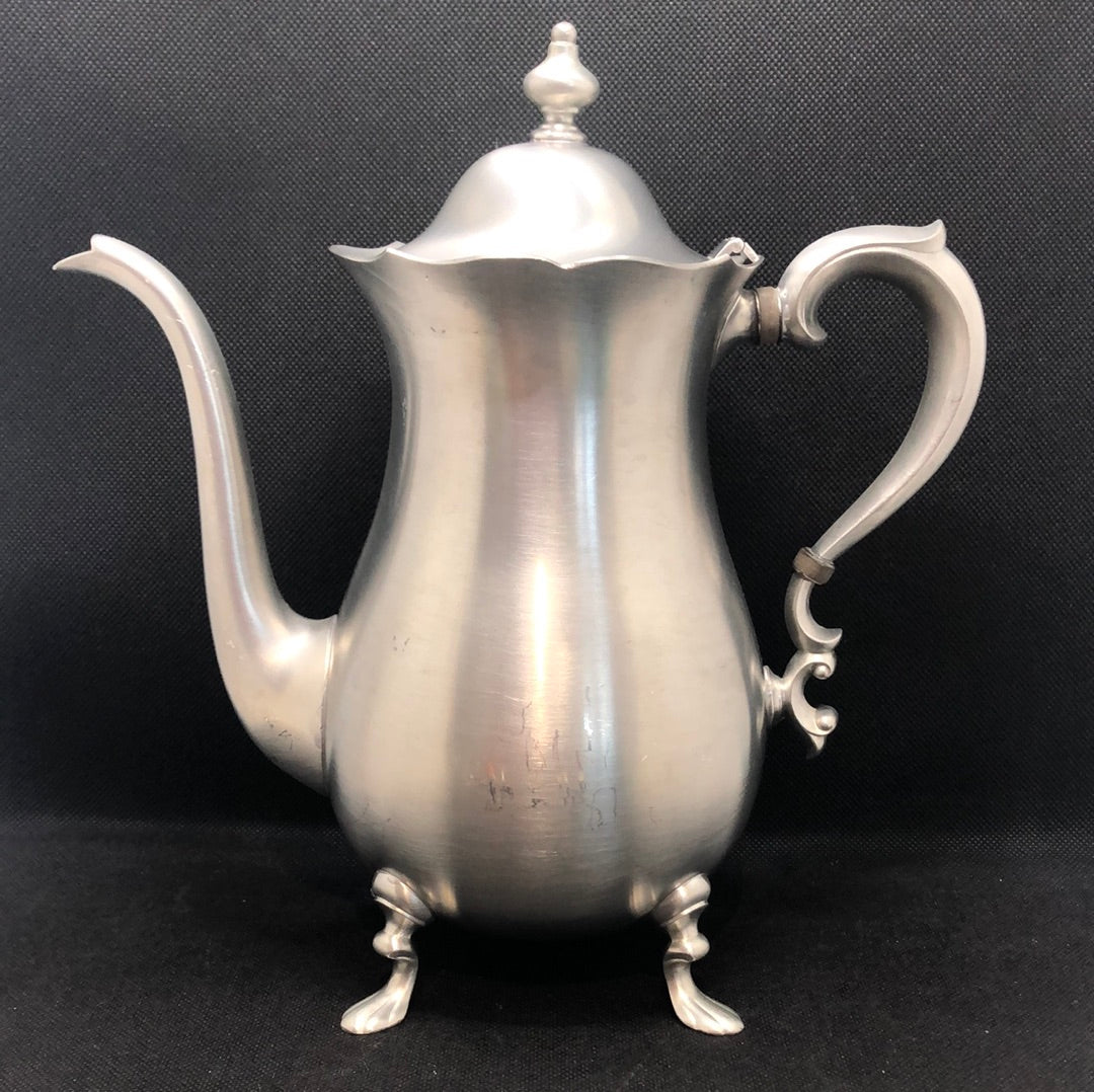 Tea/Coffee Pot -Vintage Pewter by Poole Footed #2225