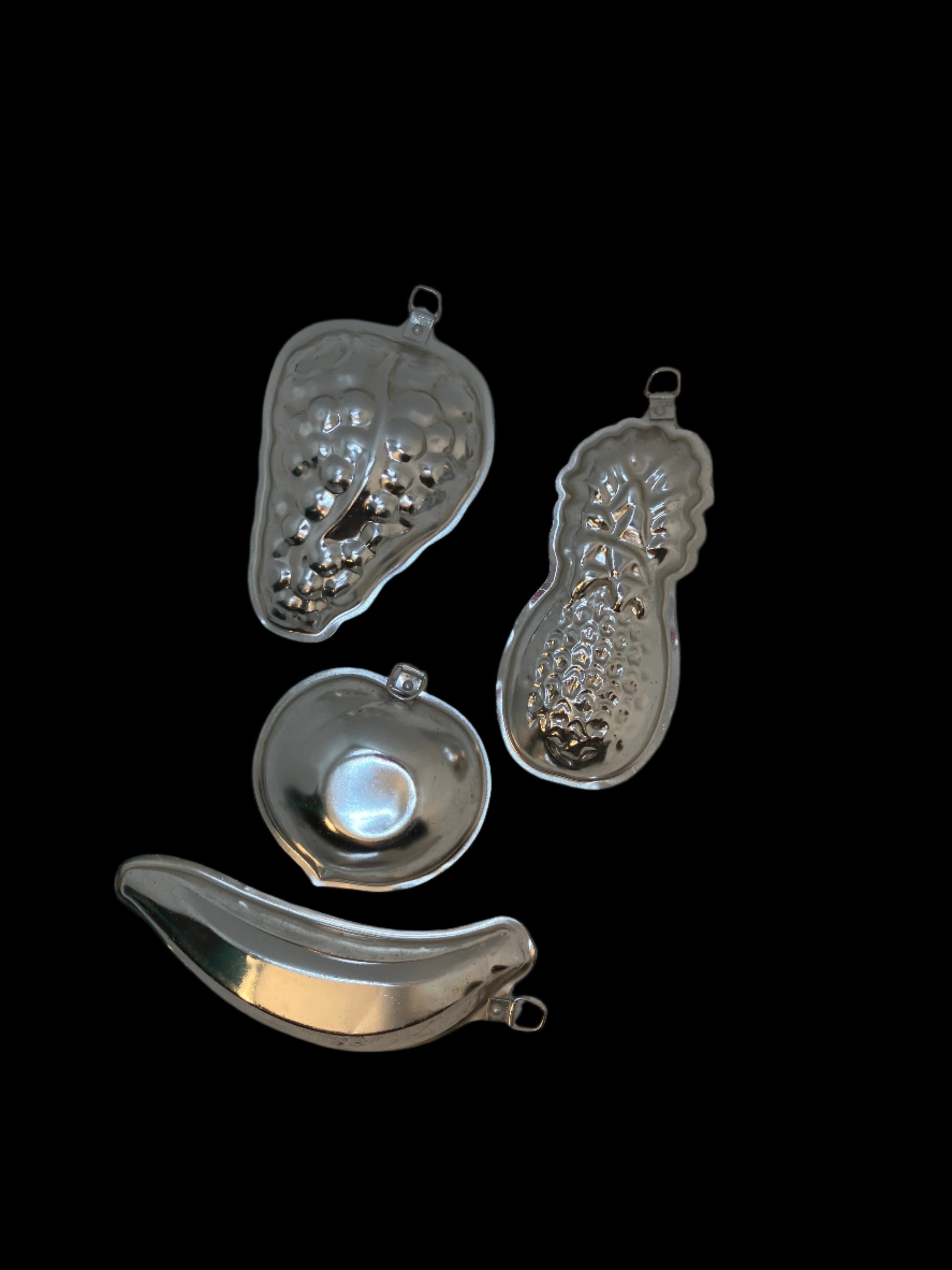 Vintage Aluminum Jello Fruit Molds – Set of 4 – Mid Century Retro Kitchen Decor