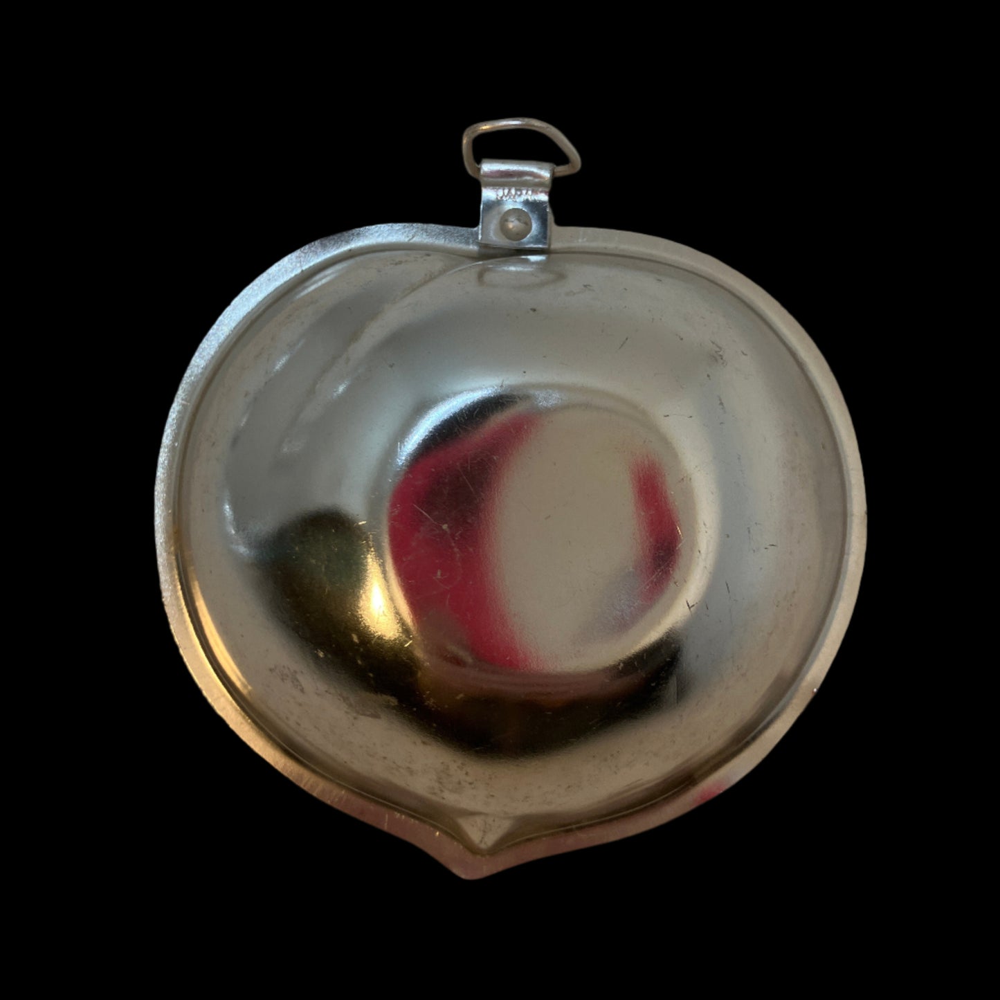 Vintage Aluminum peach Jell-O mold 