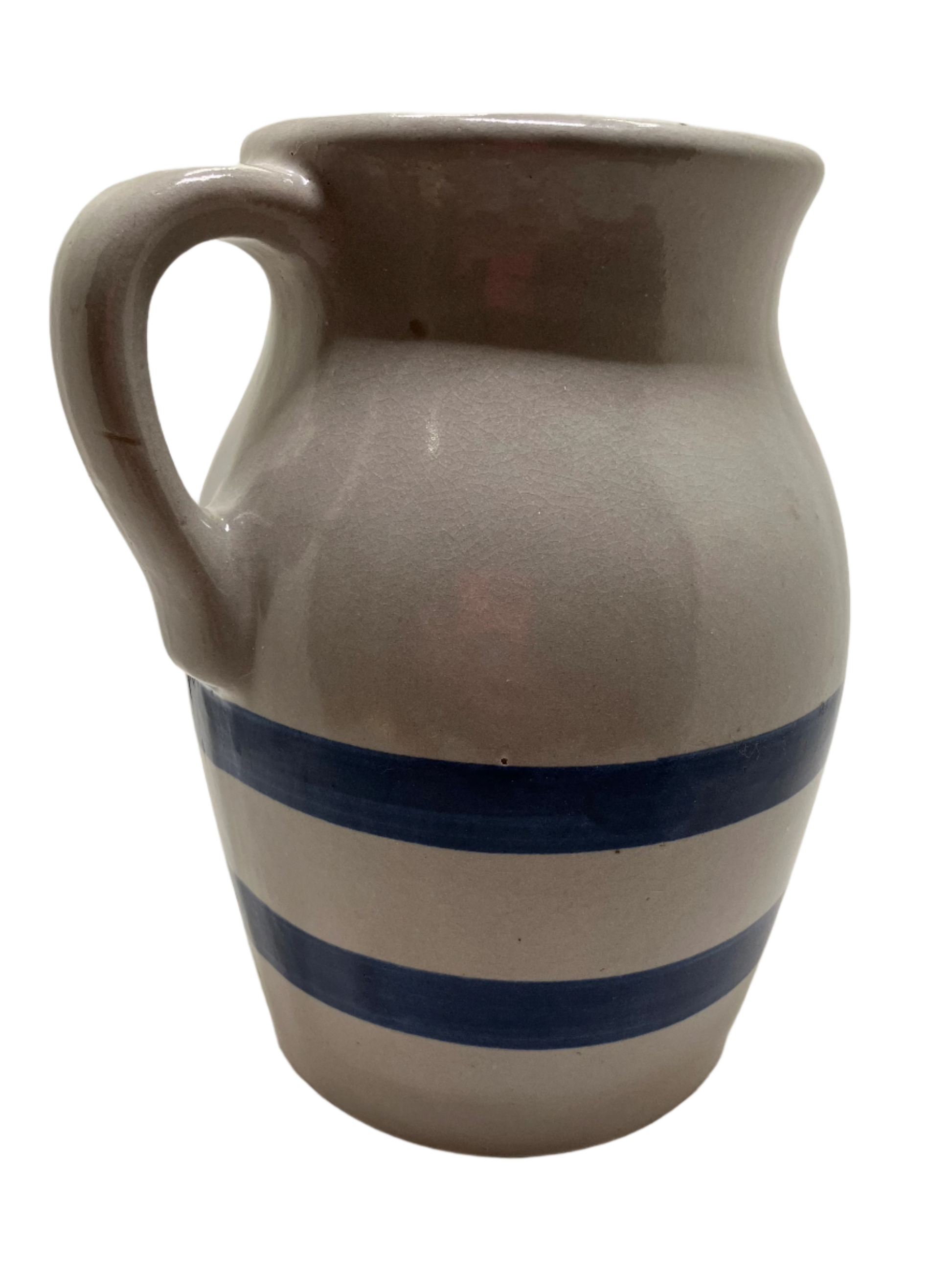 Vintage Blue Band Pitcher 