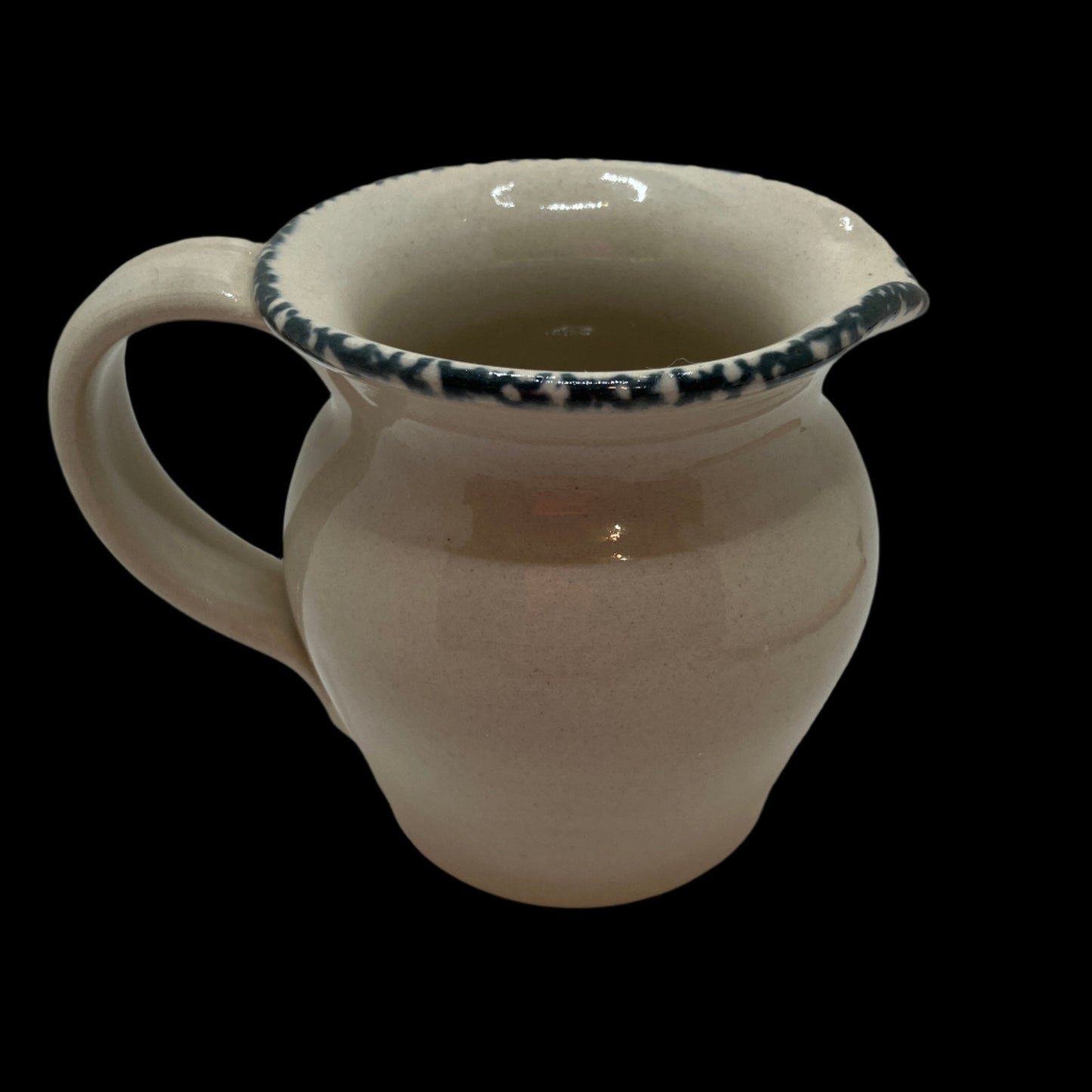 Vintage Casey Pottery Small Pitcher with Sponge Rim