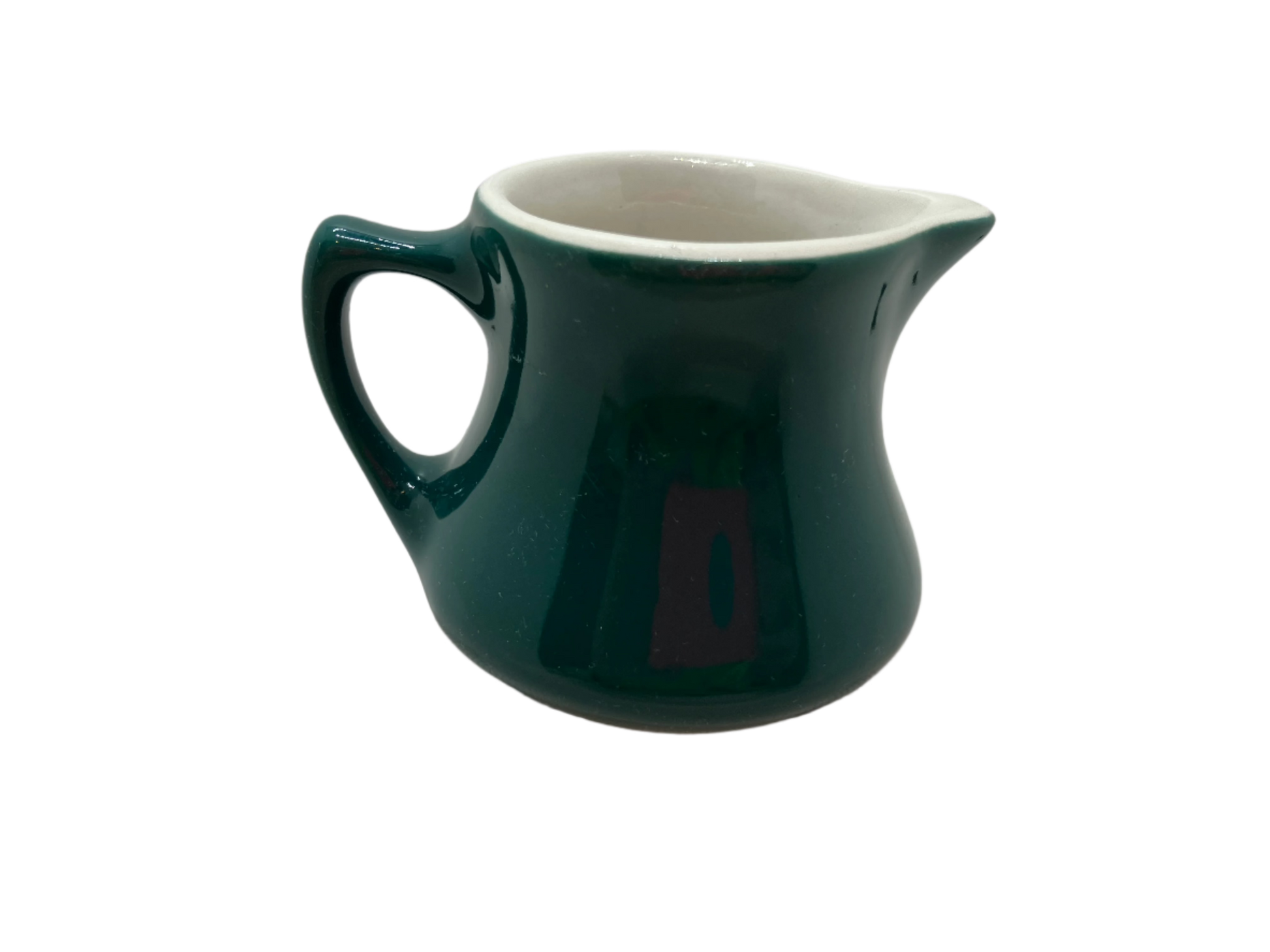 Vintage Hall mini ceramic pitcher in green