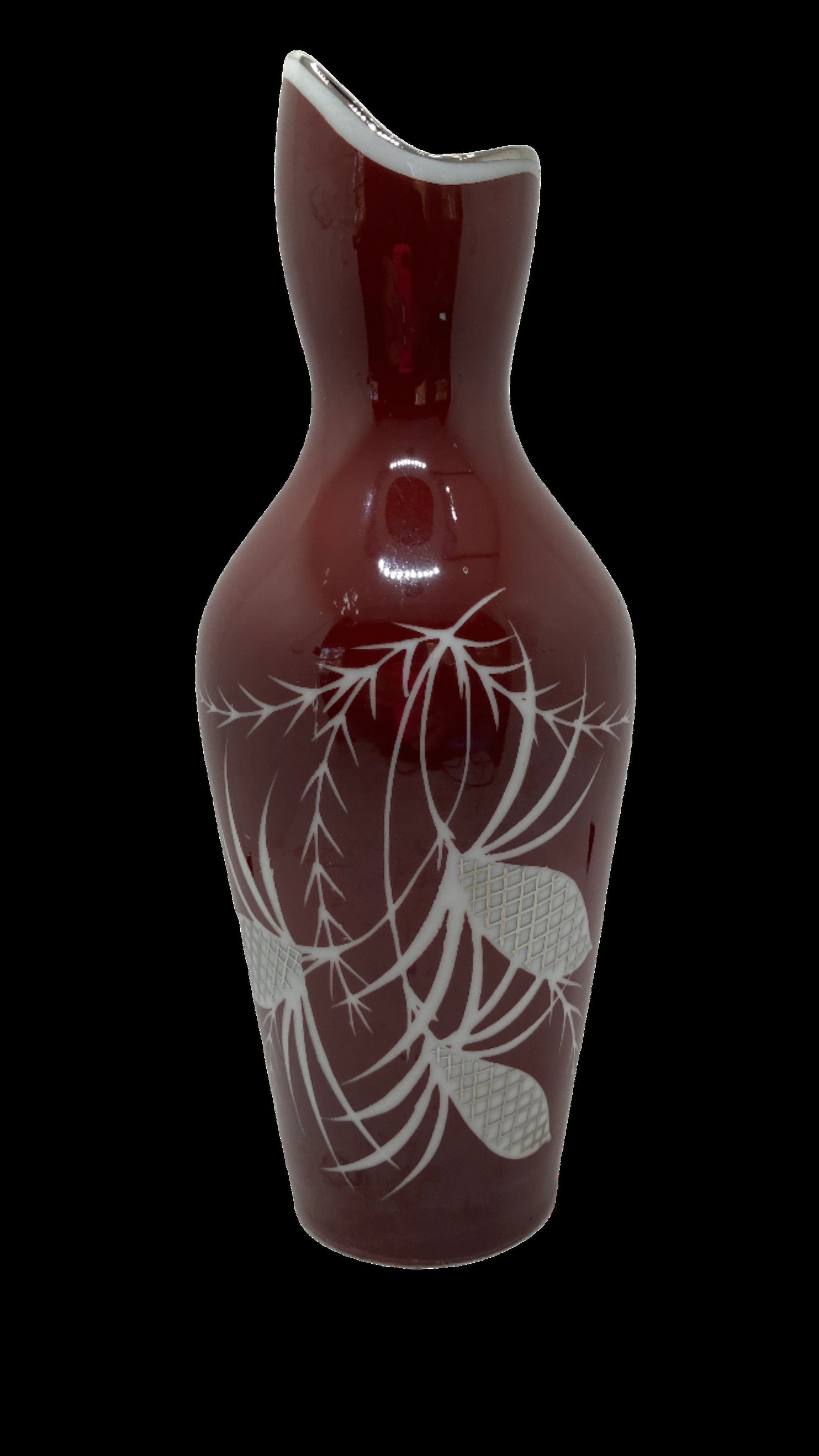 Vintage MCM Porcelain Vase - Pine Cone Design, Spechtsbrunn, West Germany