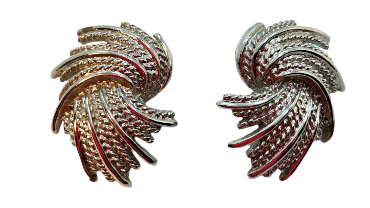 Vintage Monet Clip Earrings