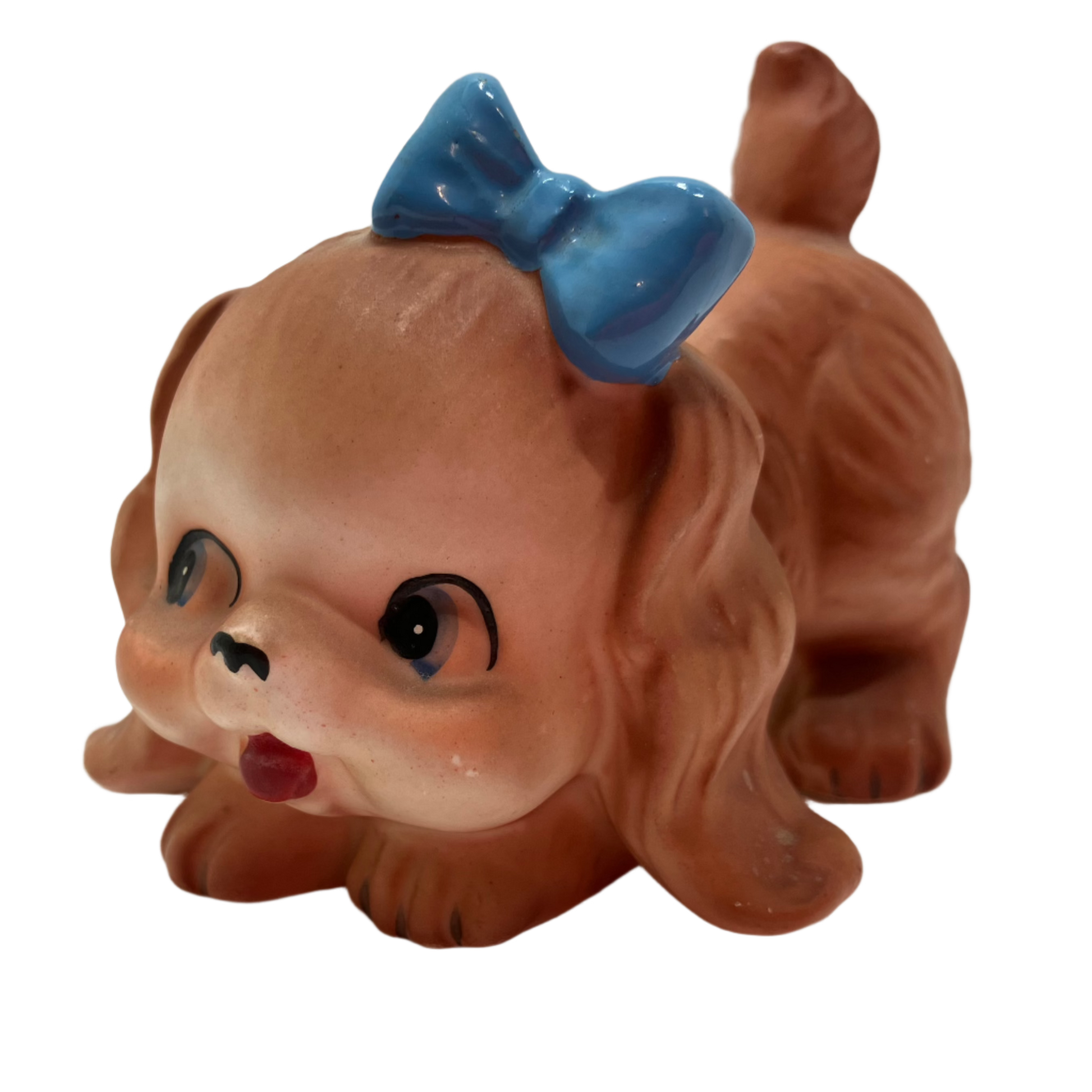 Vintage Napcoware Cocker spaniel Puppy with Bow