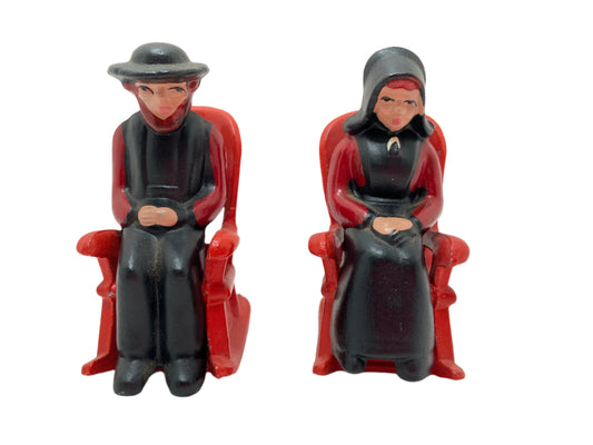 Vintage Salt & Pepper - Cast Iron Amish Couple