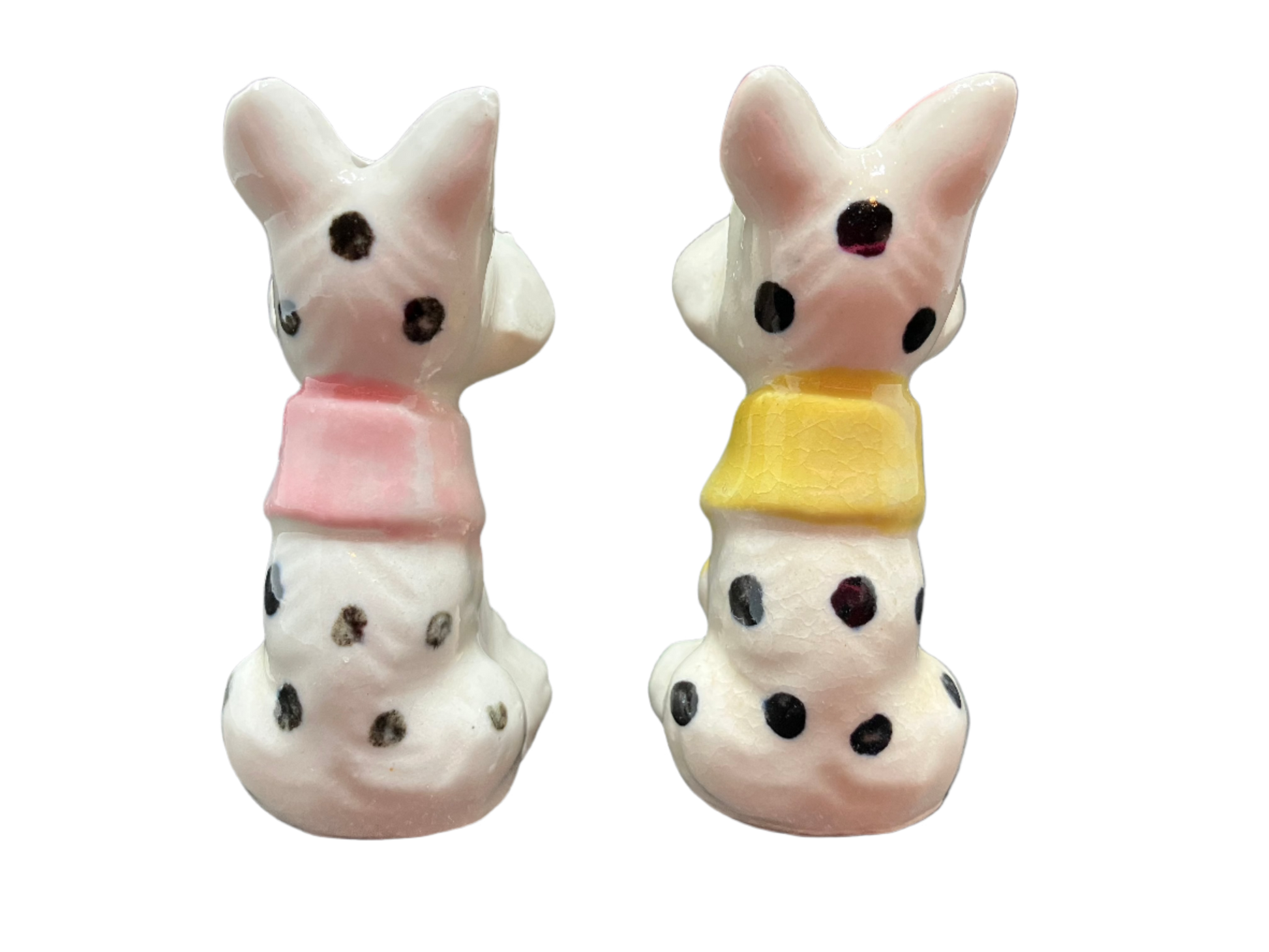 Vintage Salt & Pepper Mid Century Dogs Back