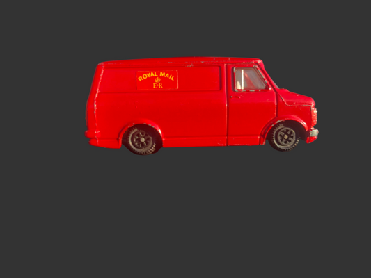 Vintage dinky toy mail van in red