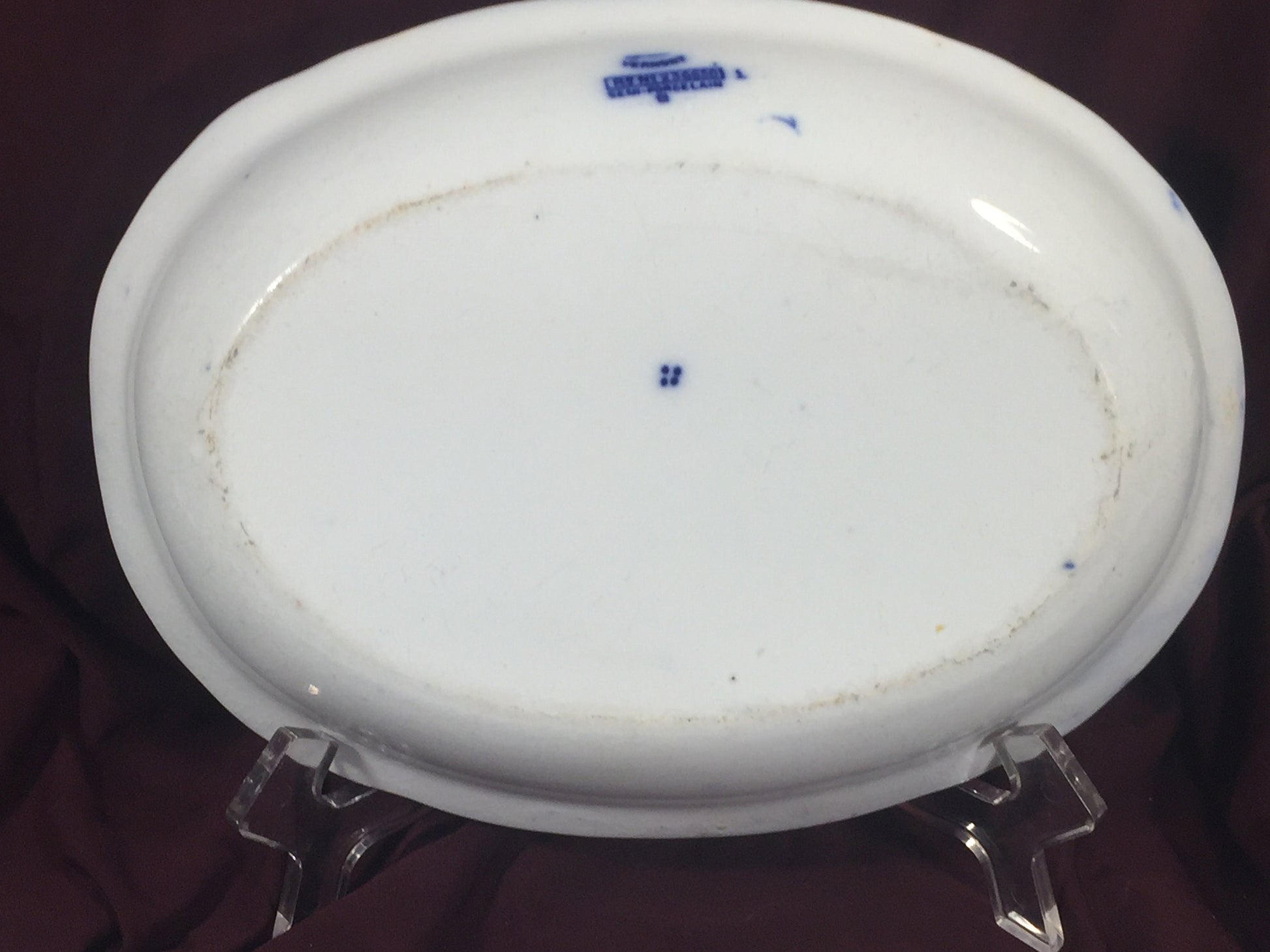 Beautiful Flow Blue Bowl ~ Vermont Pattern