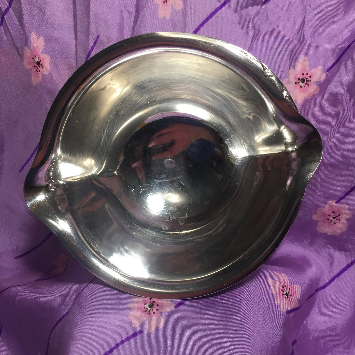WM Rogers Spring Flower Silver plate Gravy Boat