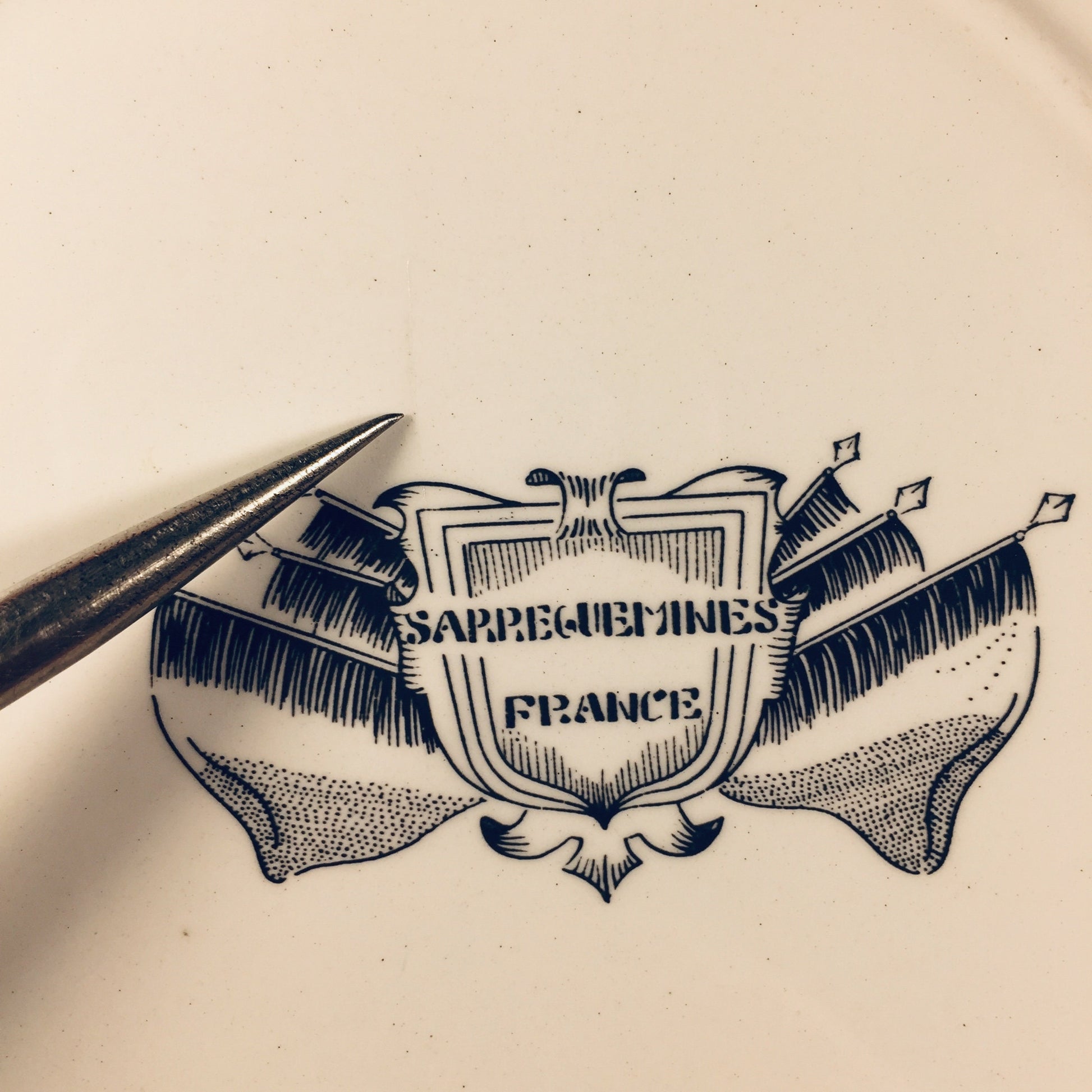 Sarreguemines French Military Plate