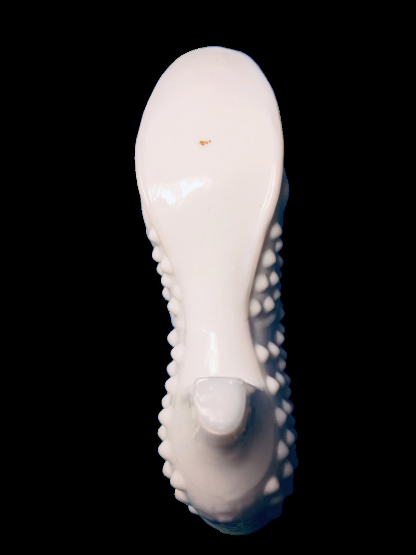 Hobnail Milk Glass Kitten in Shoe