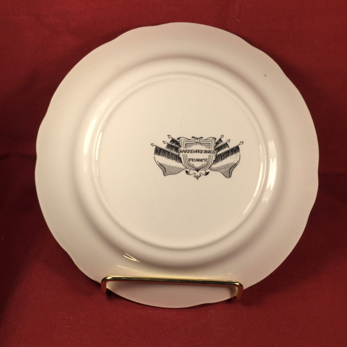 Sarreguemines French Military Plate
