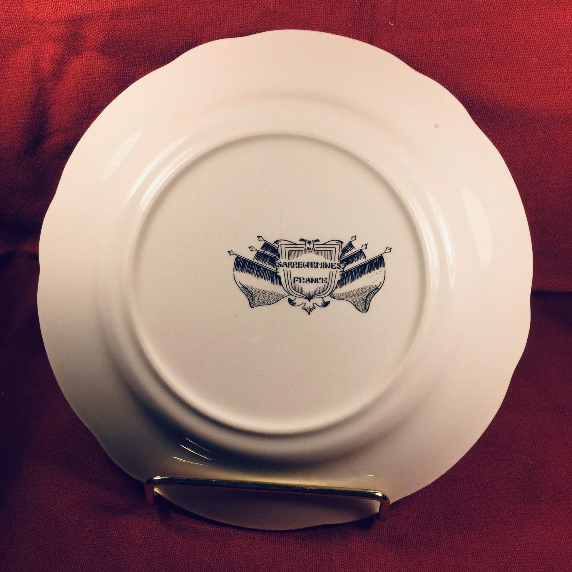 Sarreguemines French Military Plate