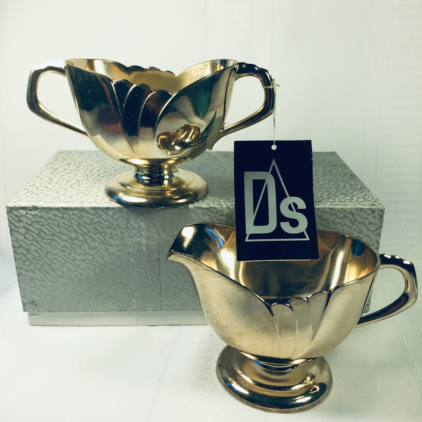 Mid Century Eleanor Claire Silver plate Sugar & Creamer