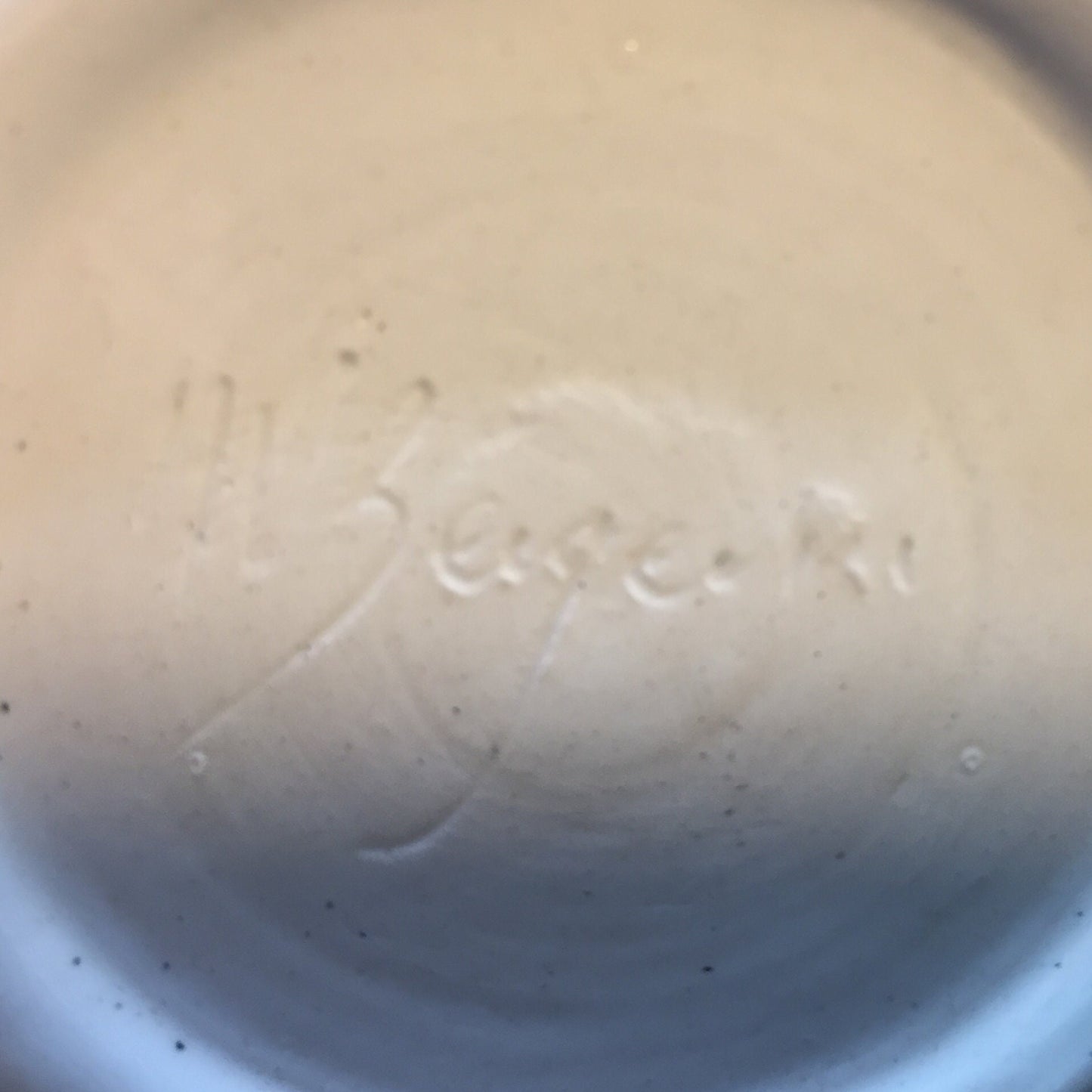 Pottery Vase with Signature