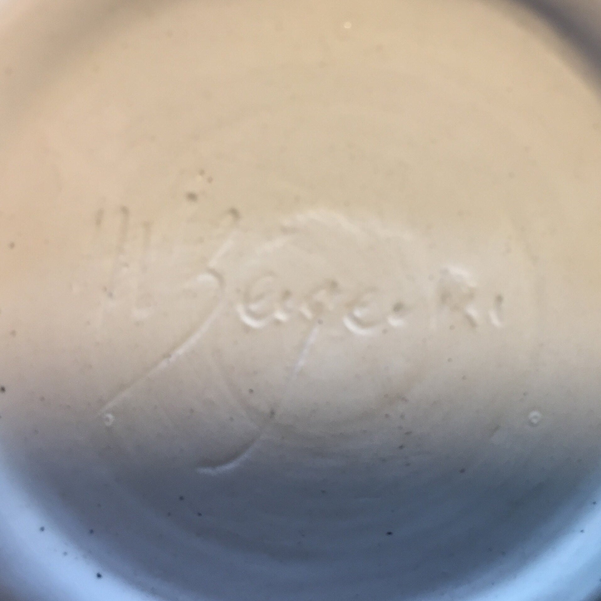 Pottery Vase with Signature