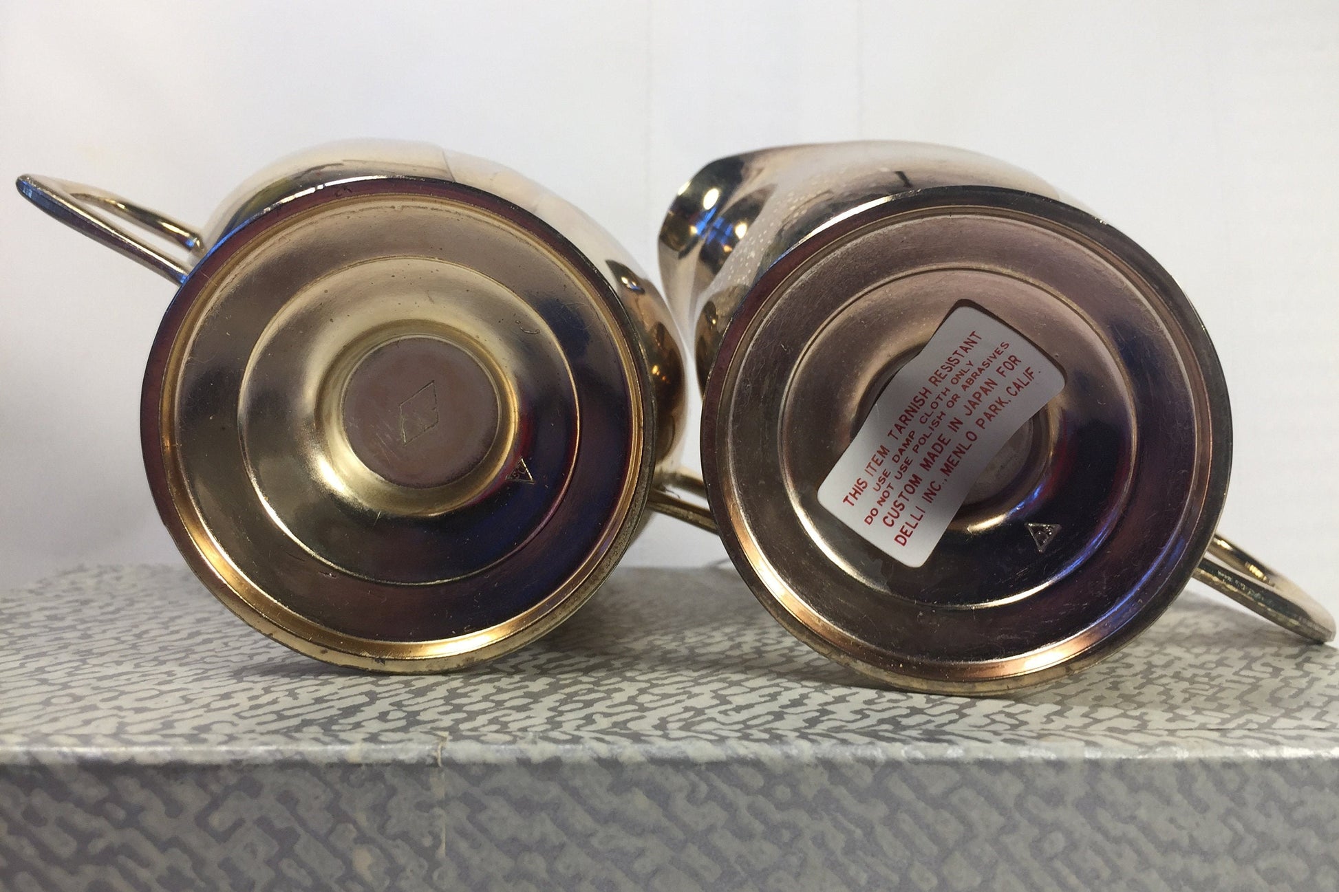 Mid Century Eleanor Claire Silver plate Sugar & Creamer