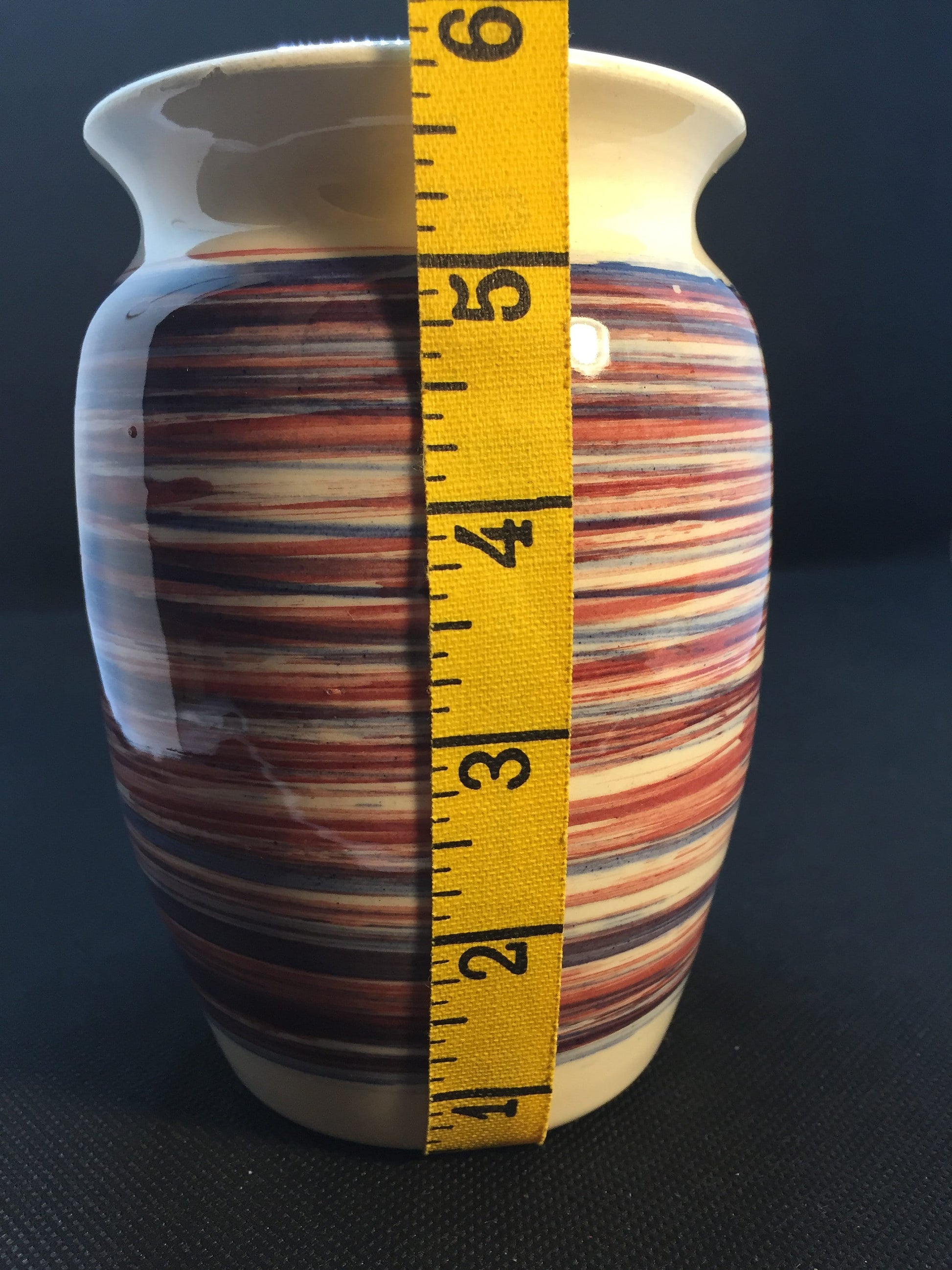 Pottery Vase with Signature