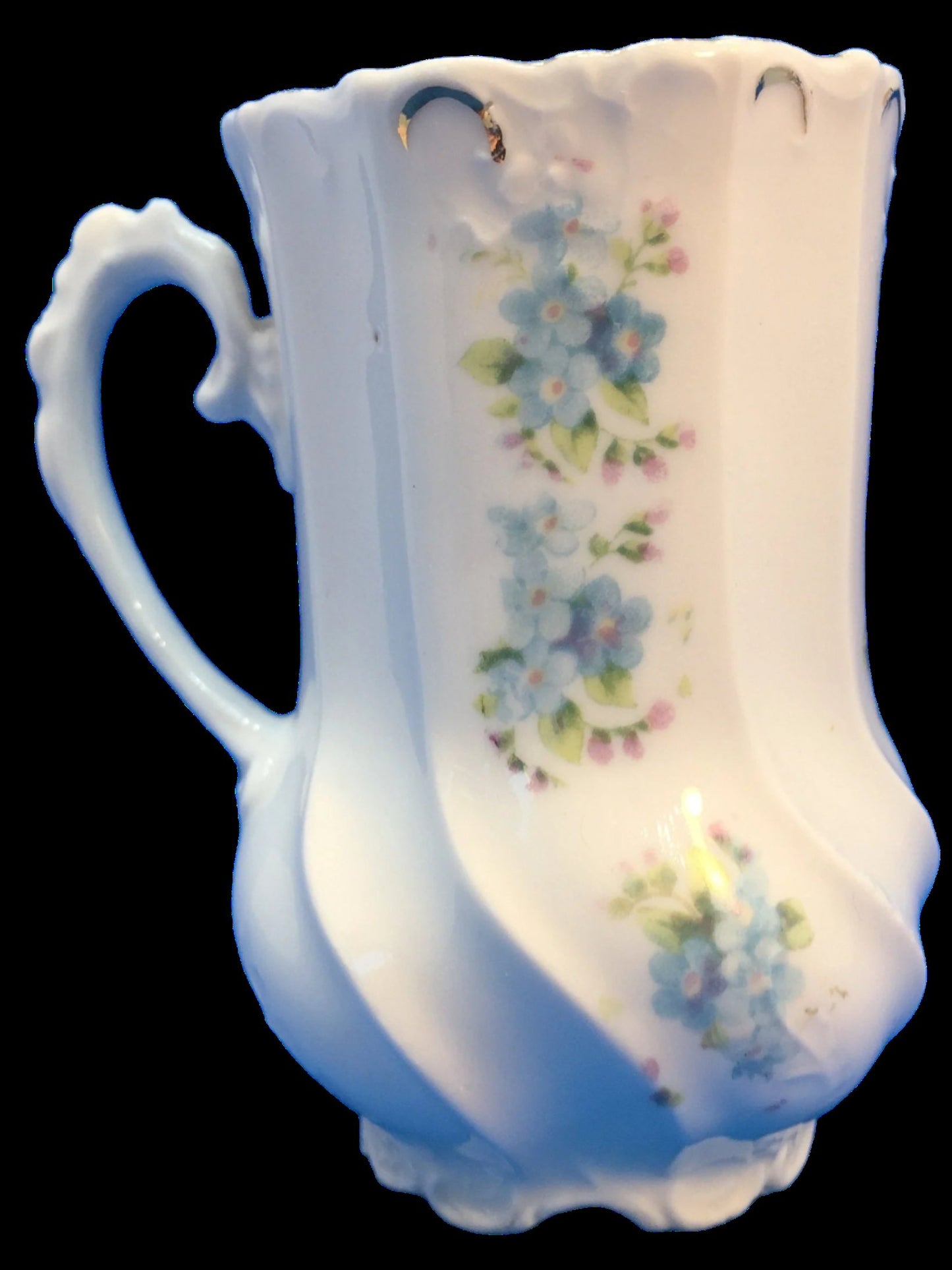 Beautiful Antique Bone China Chocolate/ Demitasse Cup and Saucer