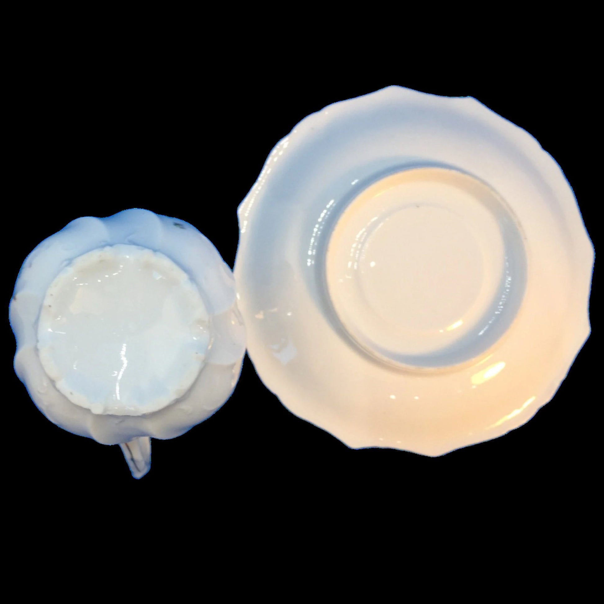 Beautiful Antique Bone China Chocolate/ Demitasse Cup and Saucer