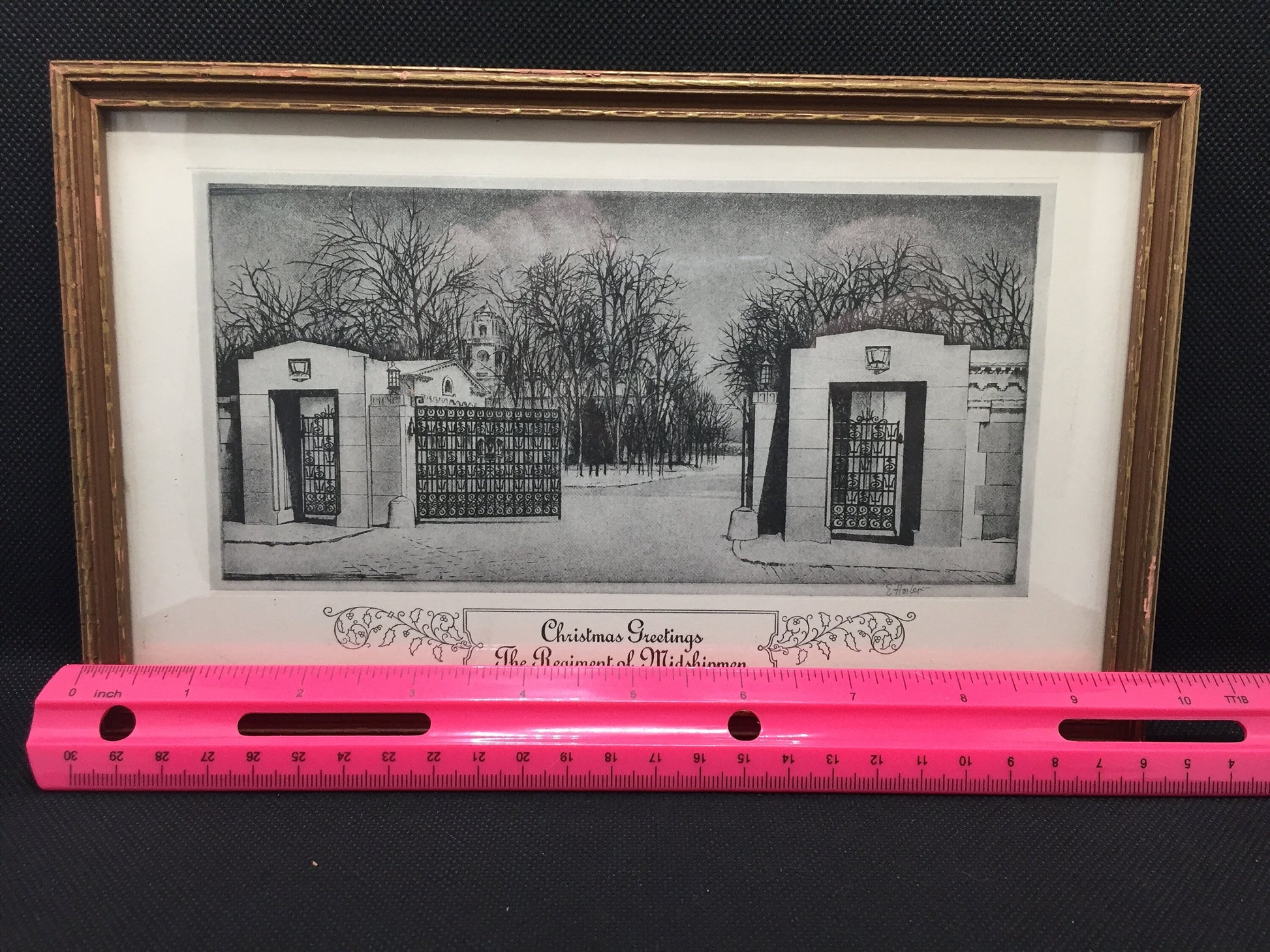 Christmas Greetings from The Regiment of Midshipman Framed Print