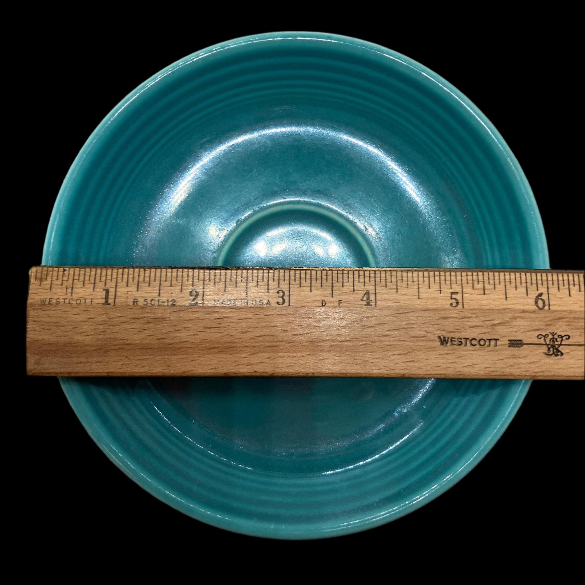 Vintage Turquoise Fiestaware Saucer Diameter