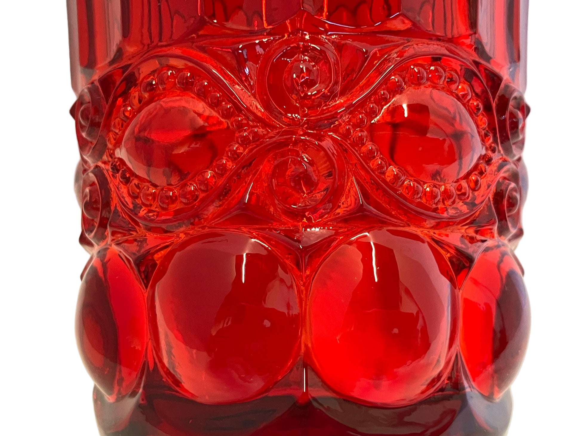 Vintage Ruby Eyewinker Tumblers – Set of 2